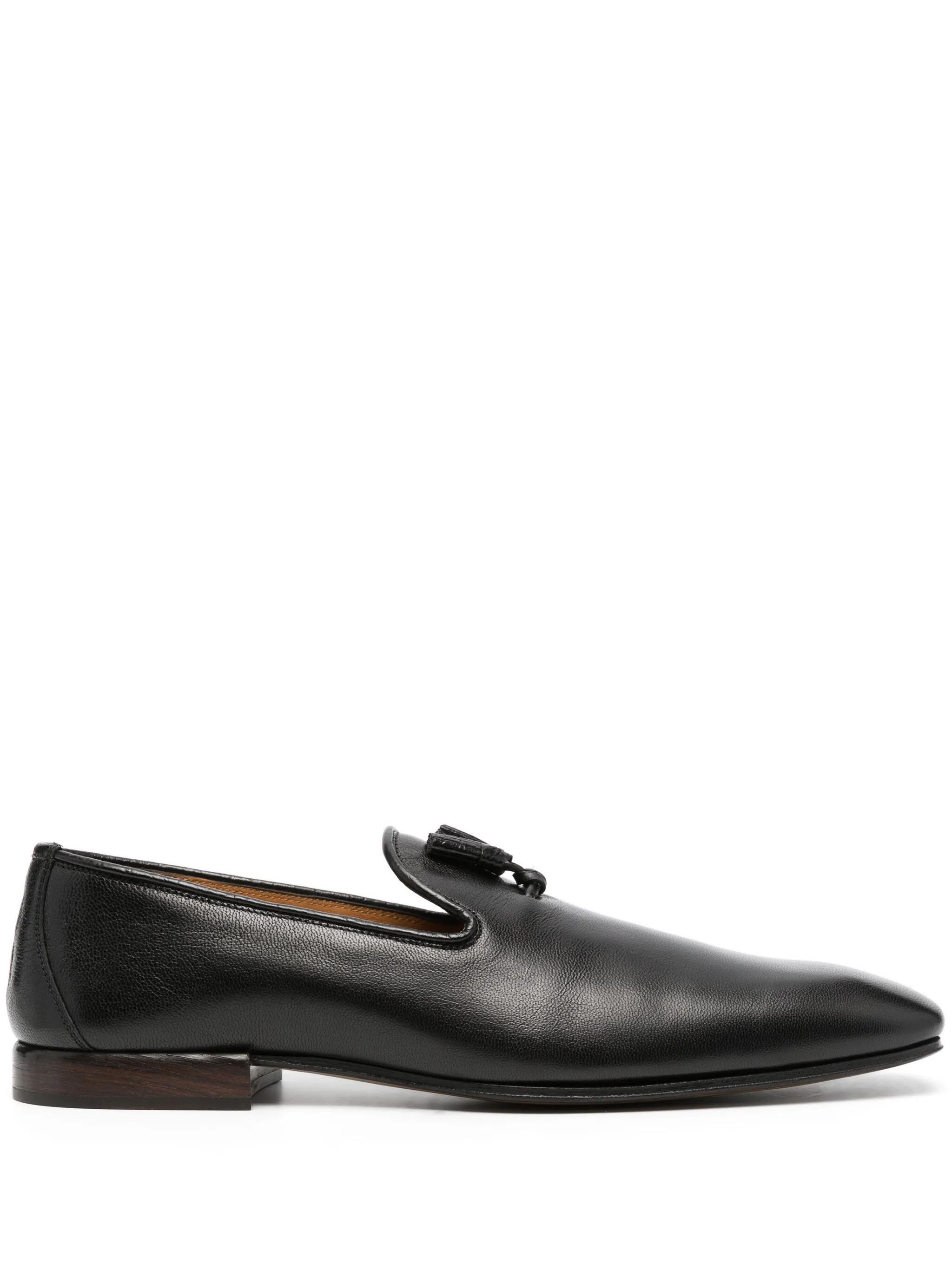 Tom Ford o1w1db10225 J1442 Bailey Tassel Loafers in Black Size US 8 / EU 41 - 1 Thumbnail