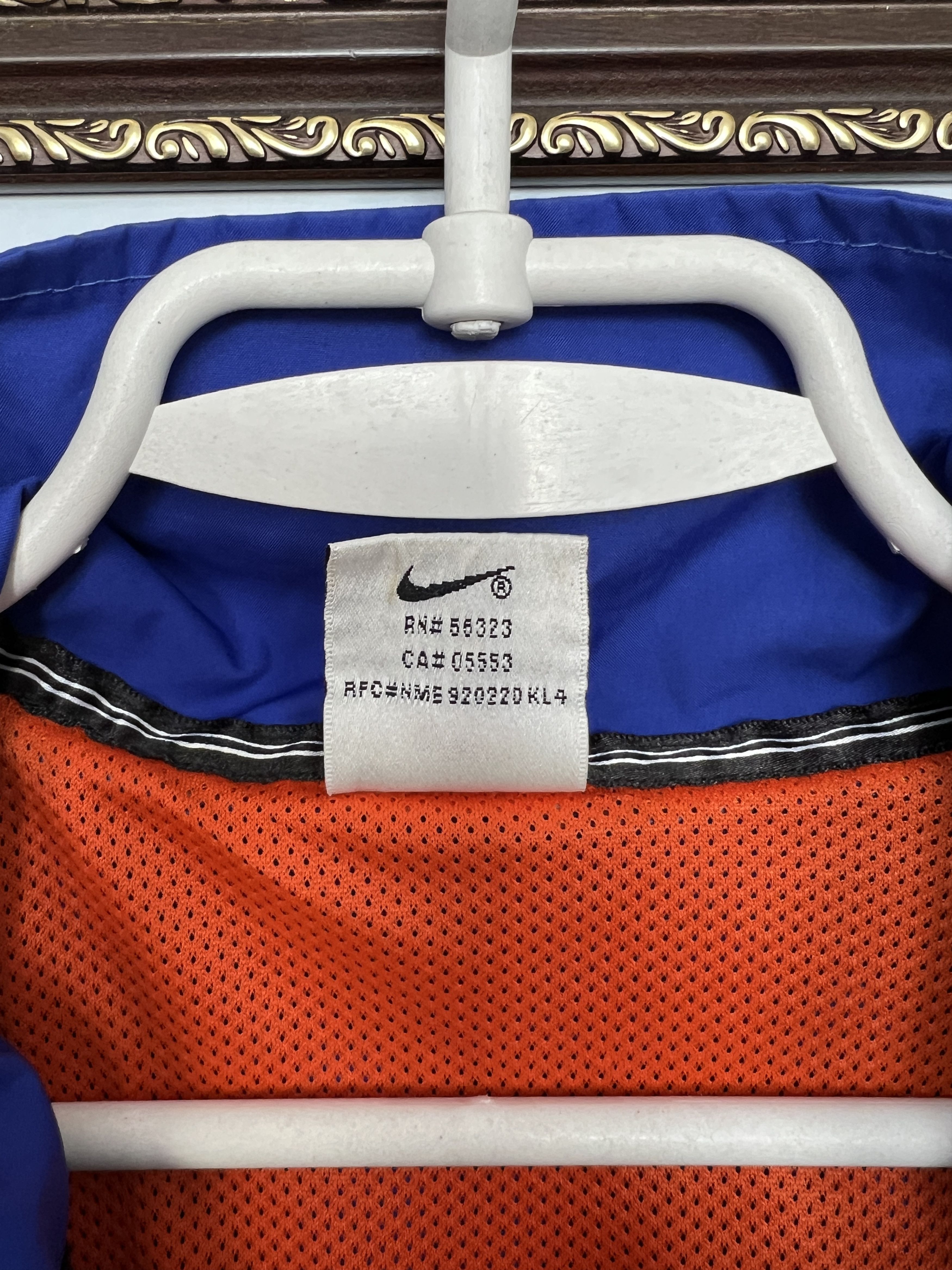 Nike Vintage 90's Nike Netherlands Holland Football Jacket Blue Size US M / EU 48-50 / 2 - 8 Thumbnail