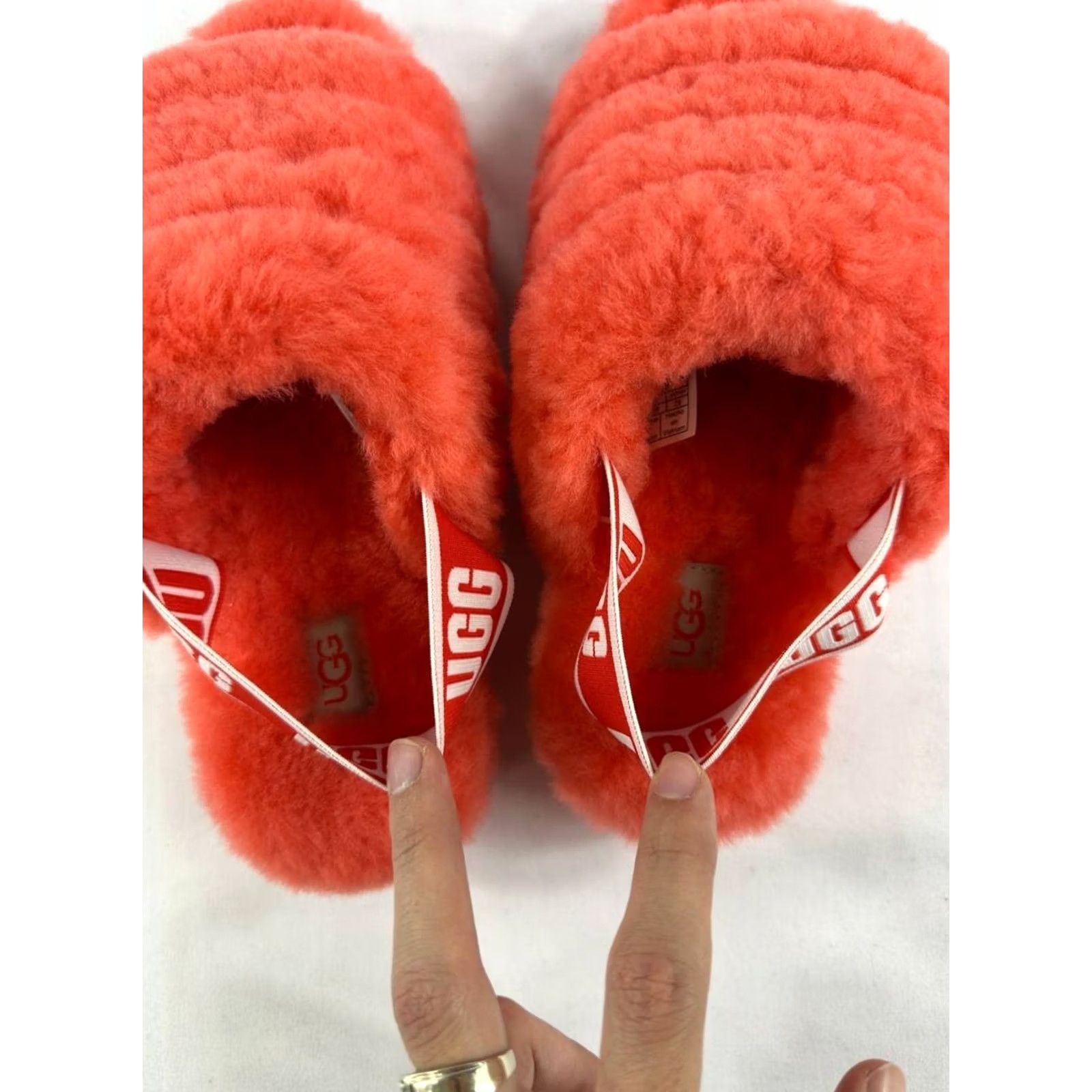 Ugg UGG Australia Fluff Yeah Slide Sandal Orange 1095119 Size 8 Authentic Size US 8 / IT 38 - 7 Thumbnail