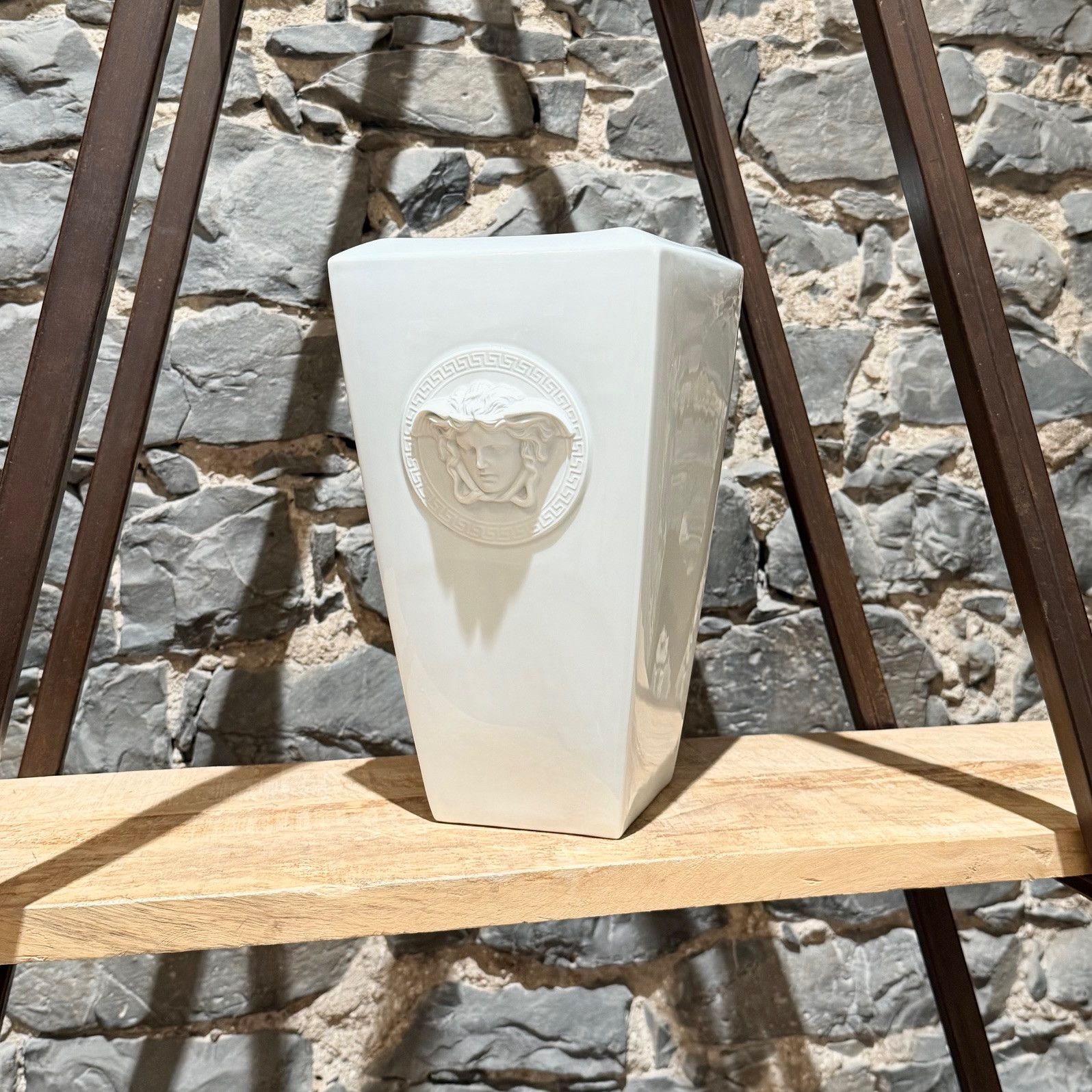 Versace Versace Meets Rosenthal Gorgona Porcelain White Vase Size ONE SIZE - 1 Thumbnail