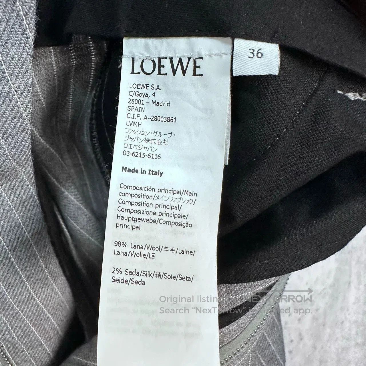 Loewe Loewe Large Logo High. Size 35" - 5 Thumbnail