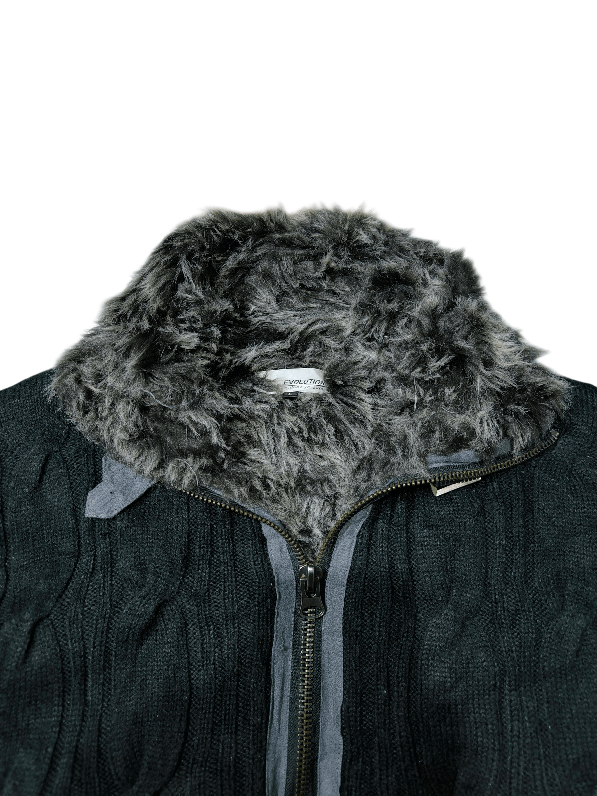 14th Addiction 2000s Fur Cable Jacket if Six Was Nine Style Size US L / EU 52-54 / 3 - 2 Thumbnail