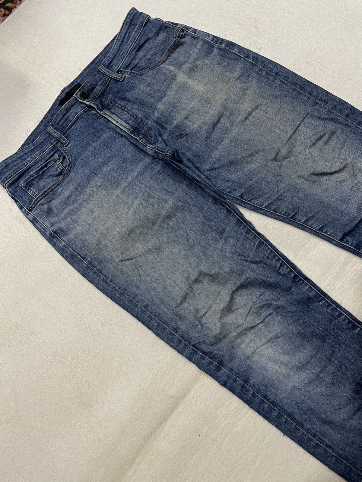 Uniqlo Vintage Uniqlo Skinny Distressed Mudwash Denim Jeans Size US 35 - 6 Thumbnail