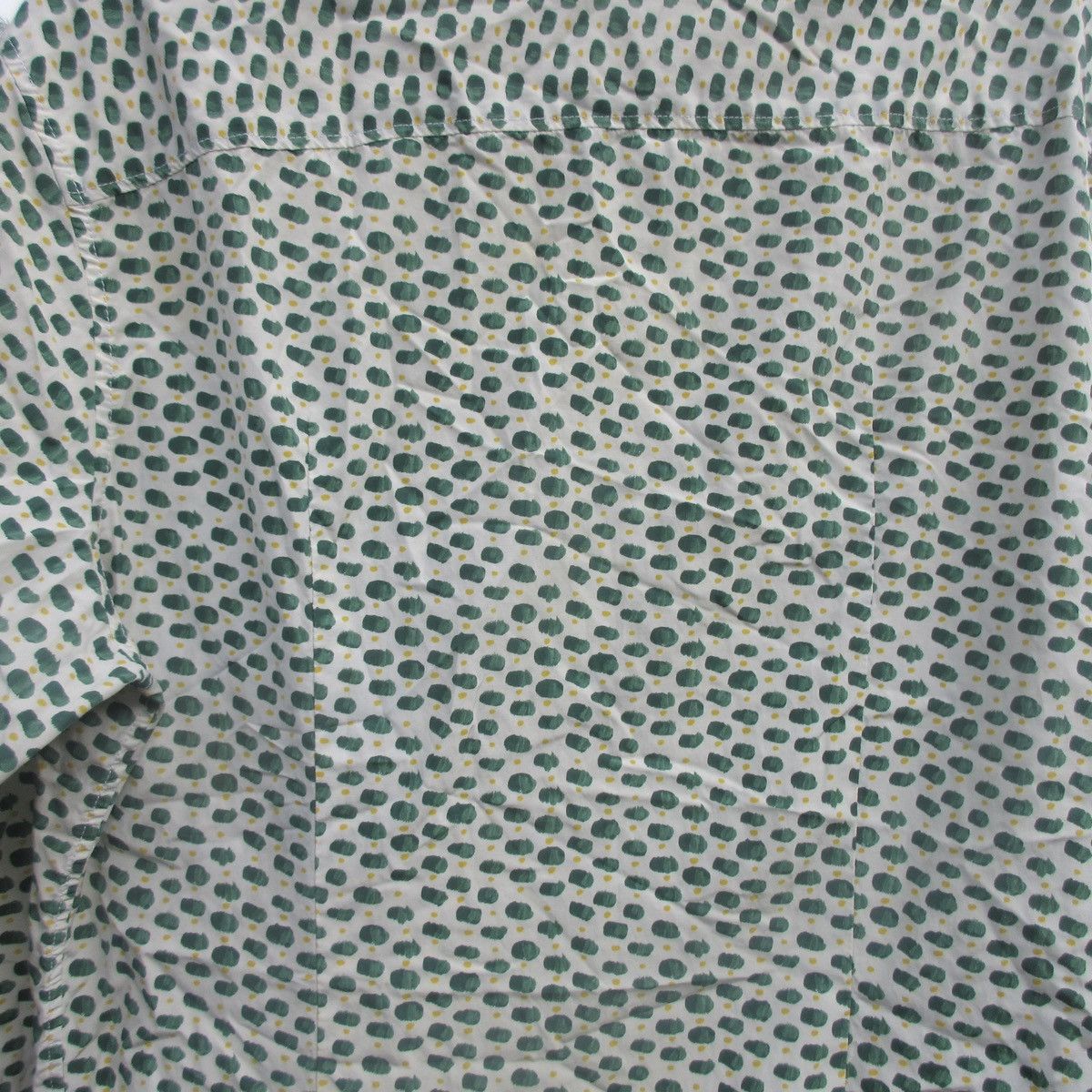 Burberry Vintage Burberry Brit Patterned Silk Button Up Shirt Green Size US L / EU 52-54 / 3 - 12 Thumbnail