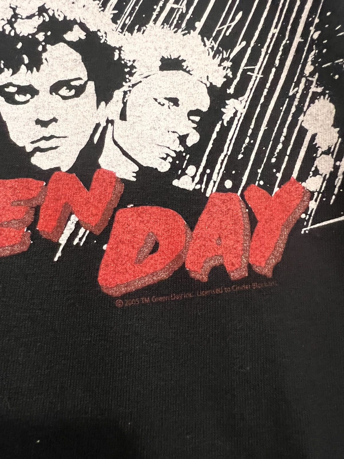 Band Tees Vintage Early 00s Green Day Angel Punk Band Tshirt Hype y2k Size US L / EU 52-54 / 3 - 4 Thumbnail