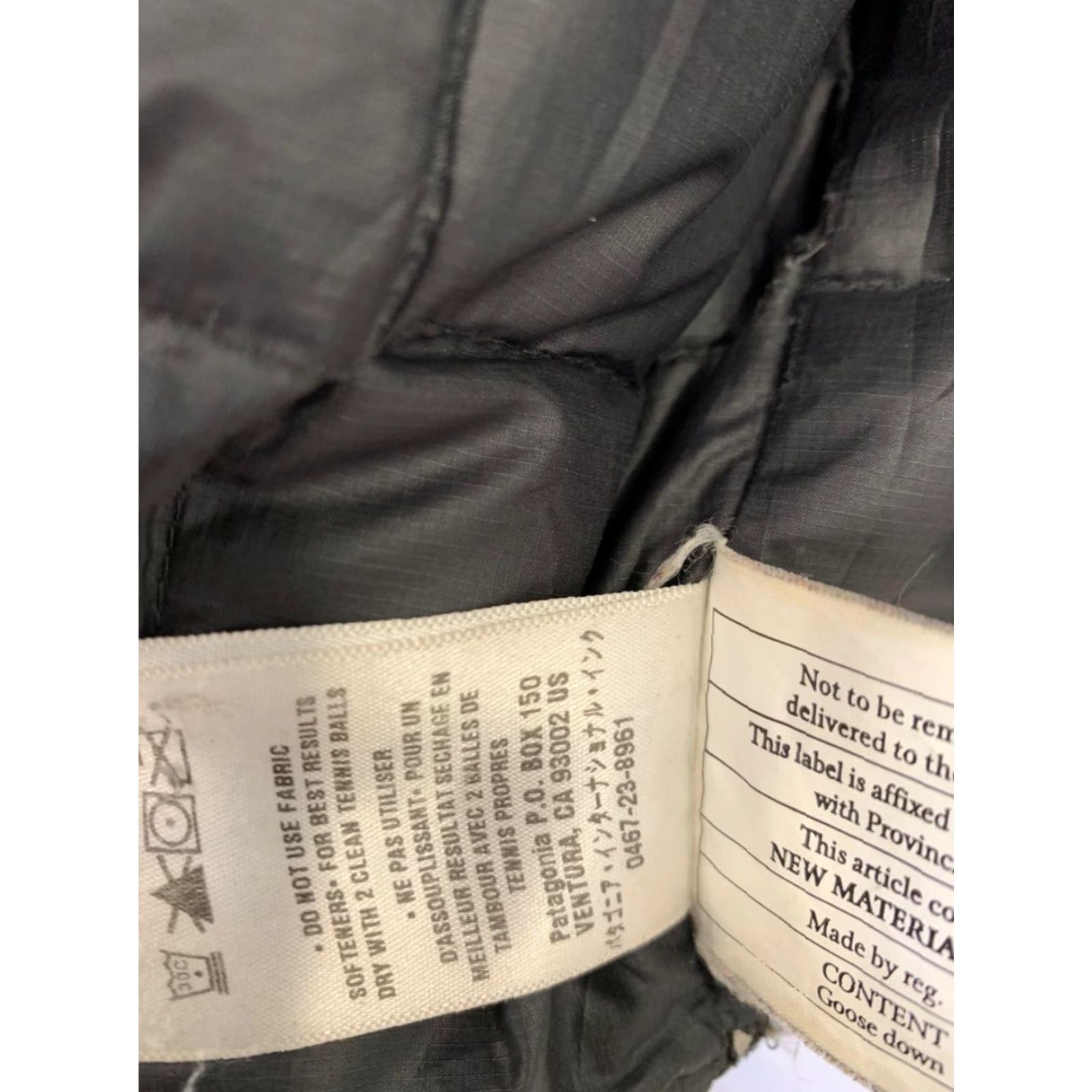 Patagonia Patagonia Jacket Mens Down Insulated Hooded Black M Outdoor 49 in Chest Old School 90s? Size US M / EU 48-50 / 2 - 7 Thumbnail