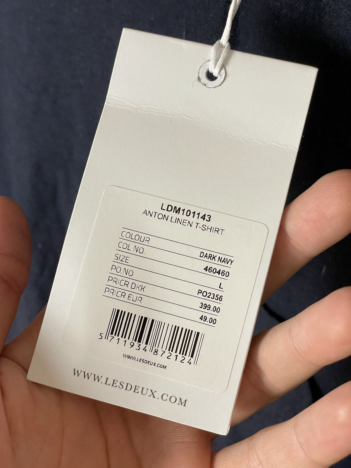 Les Deux × Vintage Les Deux Navy Luxury Pocket Cotton Rare T Shirt Size US L / EU 52-54 / 3 - 10 Thumbnail