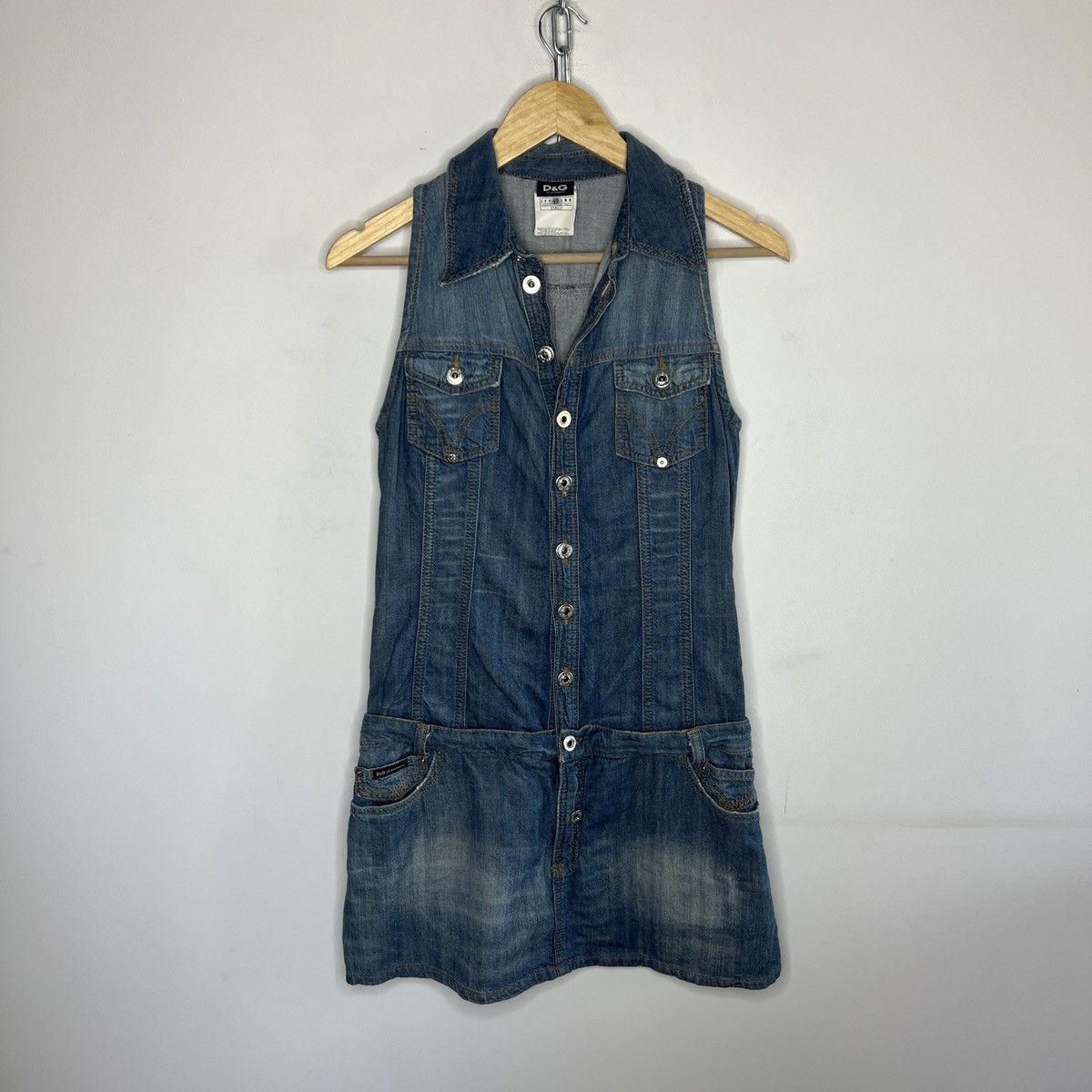 Dolce & Gabbana VINTAGE DOLCE & GABBANA DENIM DRESS SUIT Size M / US 6-8 / IT 42-44 - 1 Thumbnail