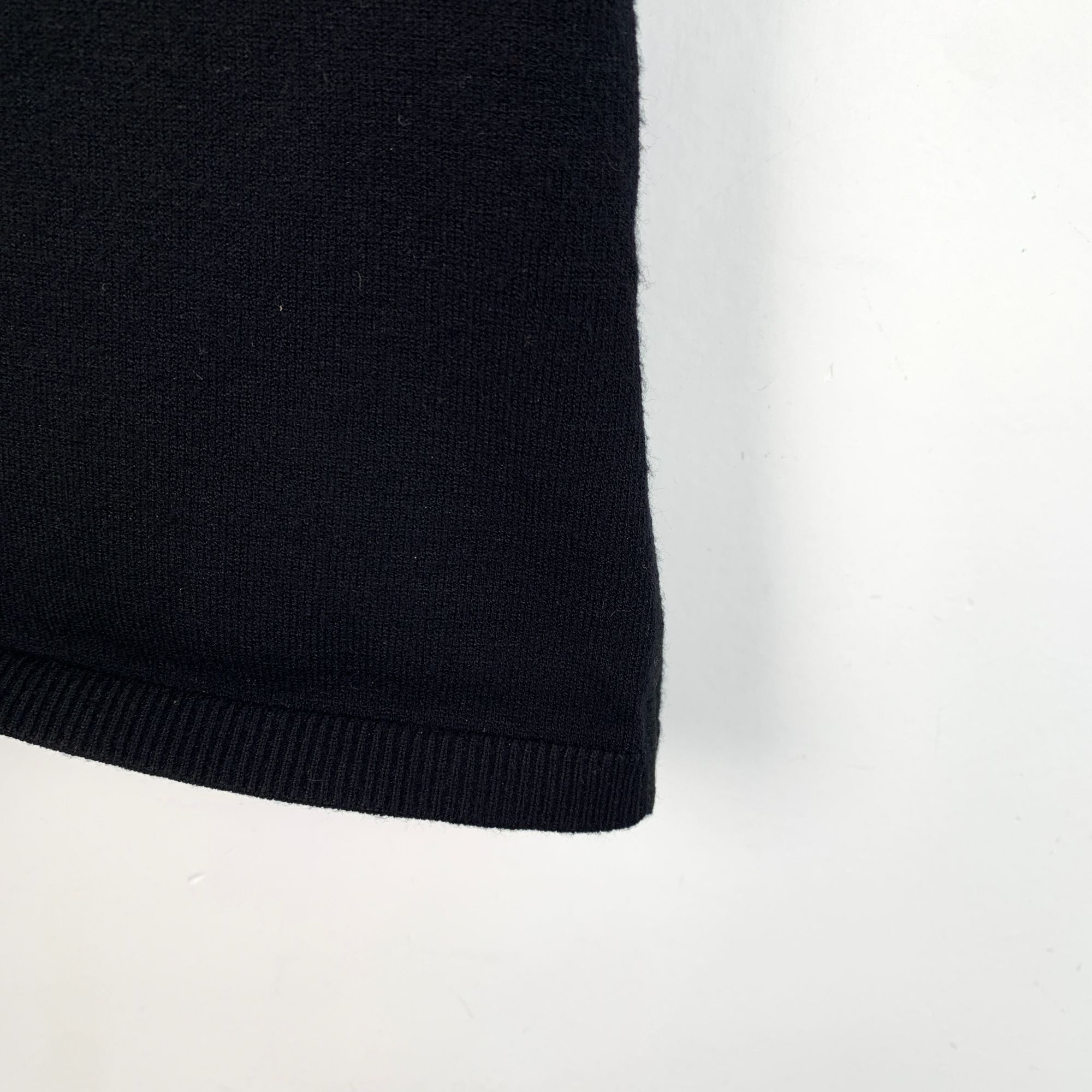 Alexander Wang Alexander Wang Black Mock Neck Short Sleeve Ribbed Knit Top Size XS / US 0-2 / IT 36-38 - 5 Thumbnail