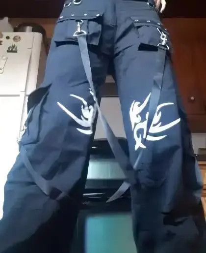 Other Wide Leg Pants Dark Academic Casual Trousers Size US 29 - 4 Thumbnail