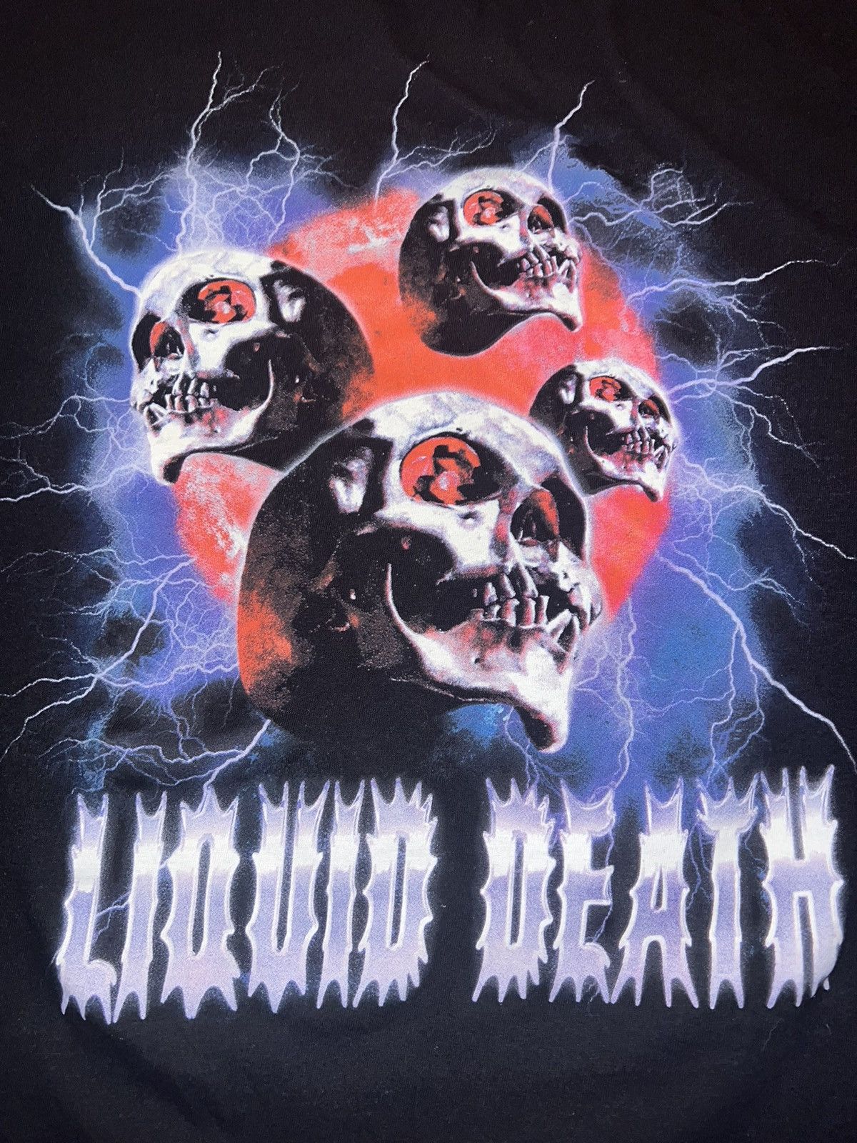 Other LIQUID DEATH LIGHTNING SKULLS T-SHIRT Size US L / EU 52-54 / 3 - 11 Thumbnail