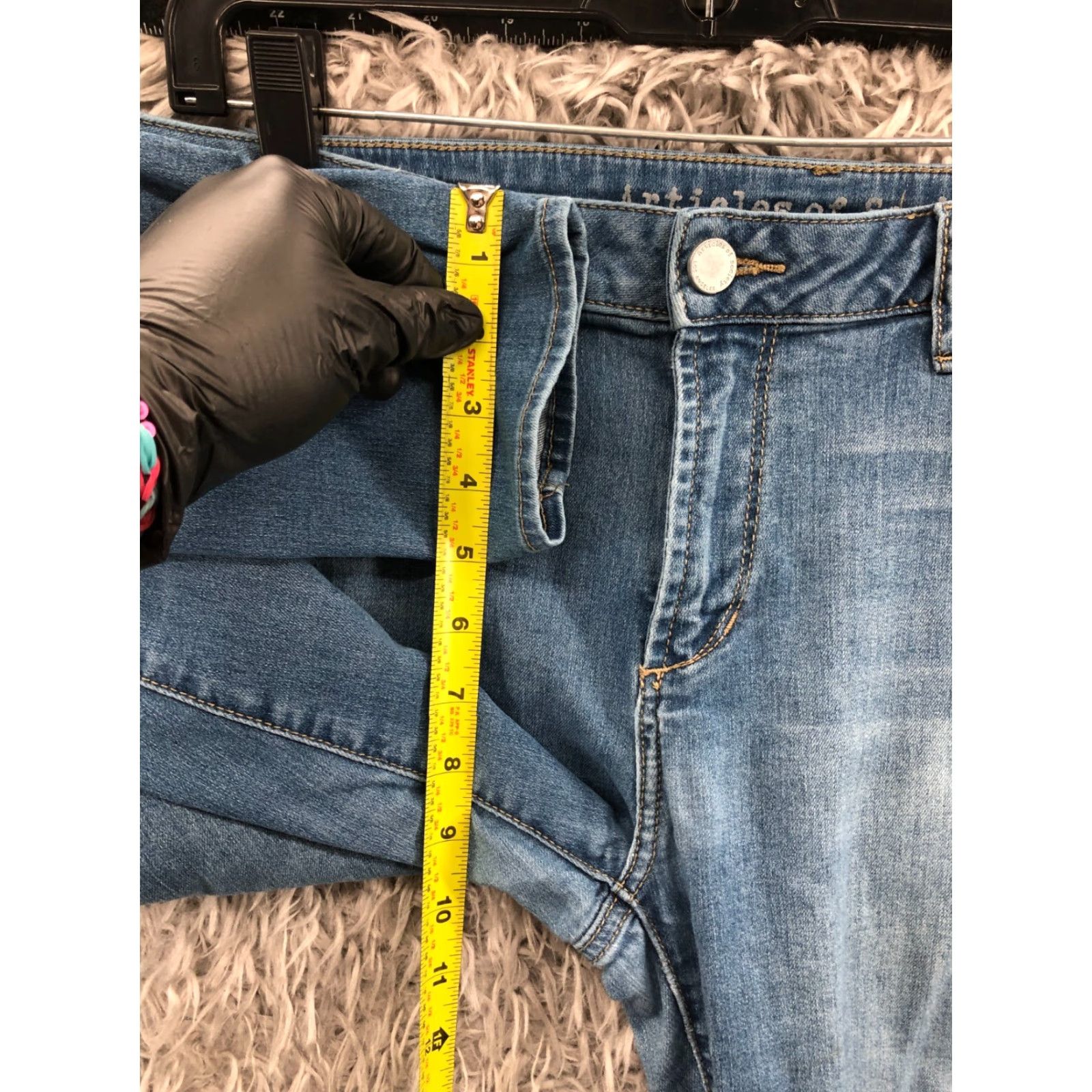 Vintage Articles of Society Skinny Jeans Size 31 Womens Medium Wash Blue Jeans Regular 5-Pocket Denim Size 24" / US 00 / IT 34 - 4 Thumbnail