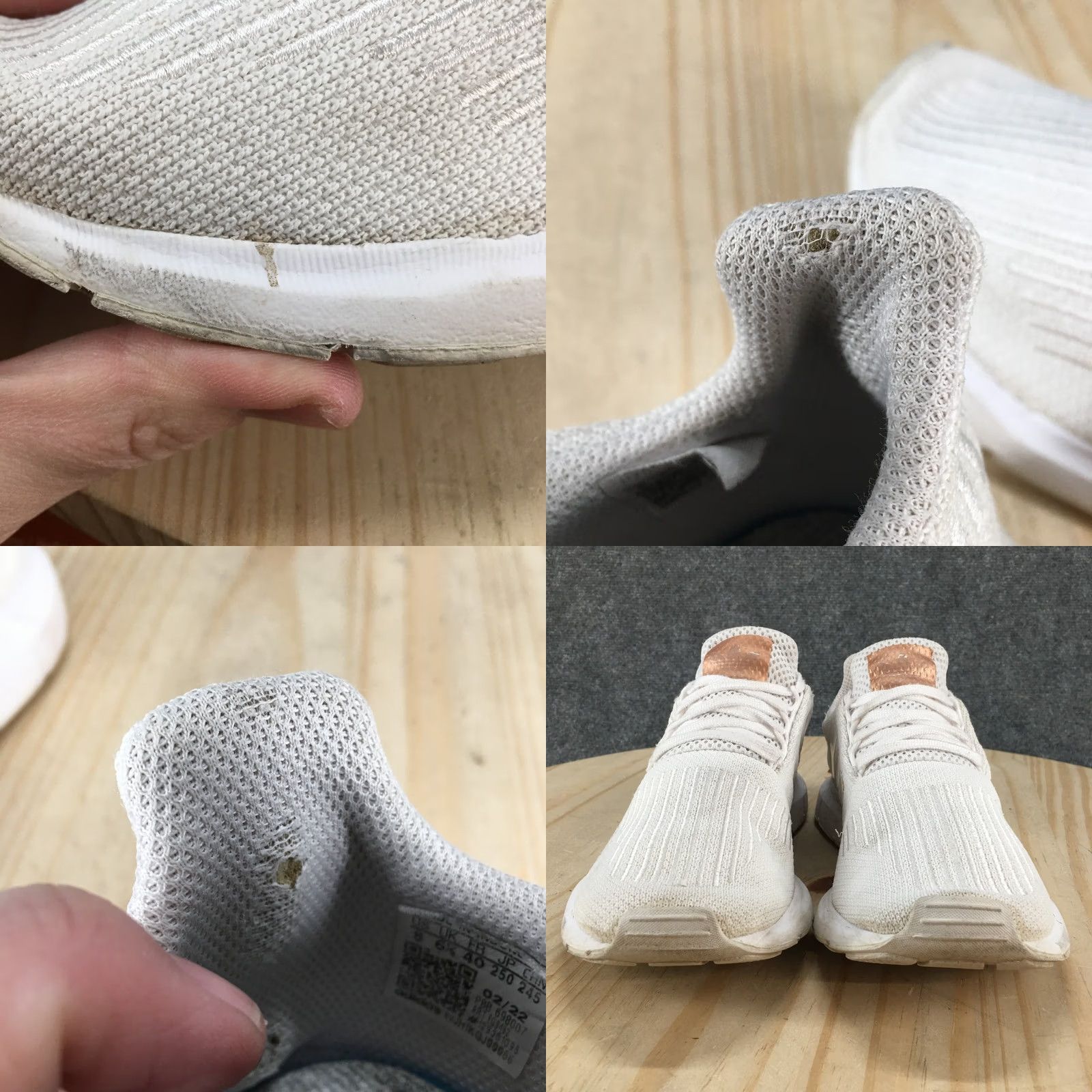 Adidas Adidas Swift Run X Womens Sneakers 8 White Knit Athletic Running Lightweight Size US 8 / IT 38 - 8 Thumbnail