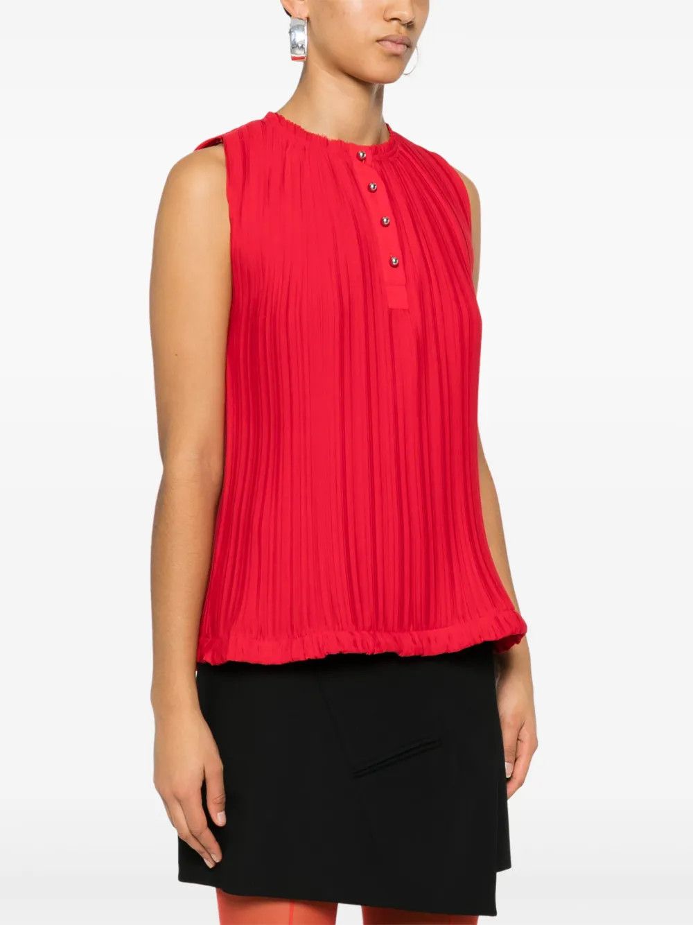 Lanvin o1y0326 Blouse in Red Size L / US 10 / IT 46 - 3 Thumbnail