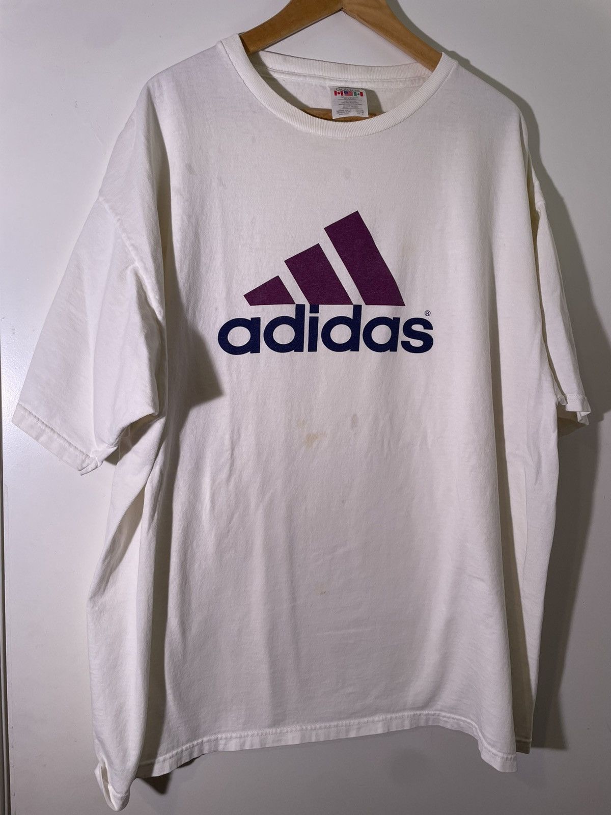 Vintage 90’s 2000’s Y2K VTG Vintage Adidas Streetwear Brand T Shirt Size US XL / EU 56 / 4 - 1 Thumbnail