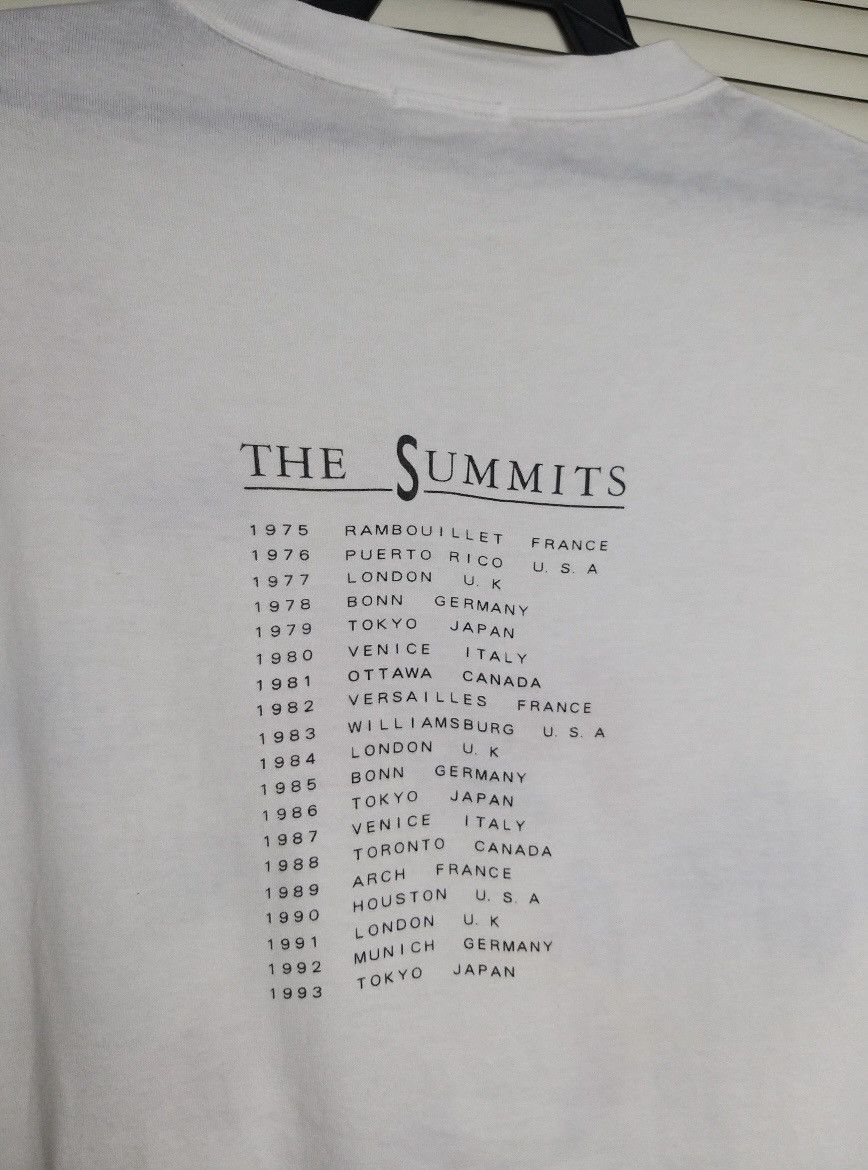 Hanae Mori VINTAGE 90'S HANAE MORI "THE SUMMITS TOKYO" 1993 T SHIRT Size US L / EU 52-54 / 3 - 6 Thumbnail