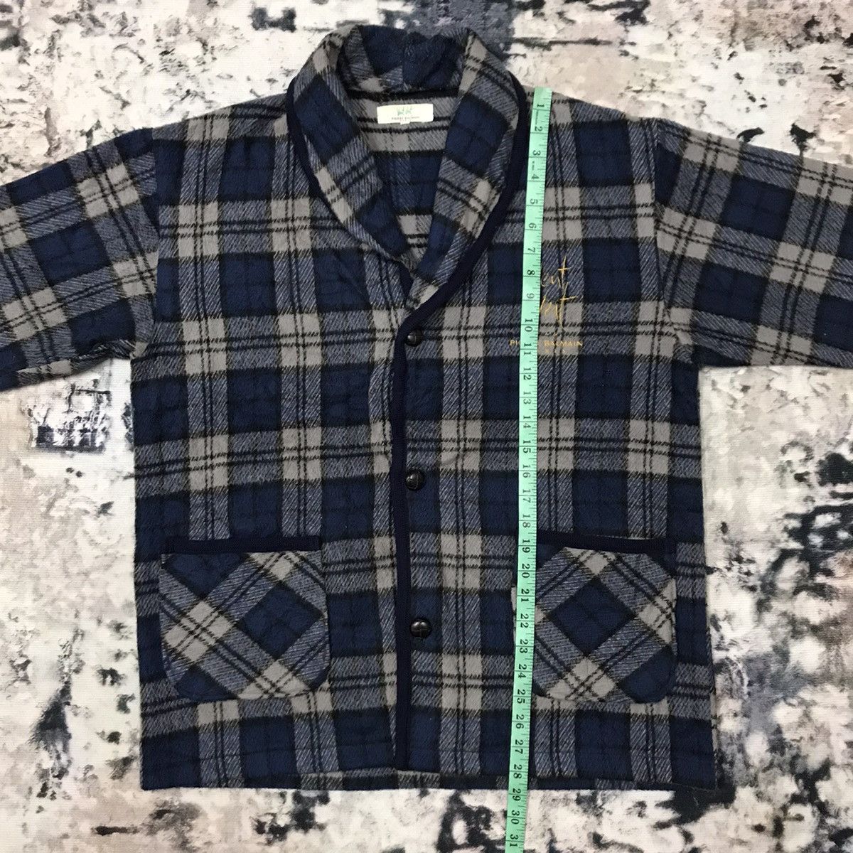 Designer × Pierre Balmain Vent Vert Pierre Balmain Paris Fleece Jacket Size US L / EU 52-54 / 3 - 14 Thumbnail