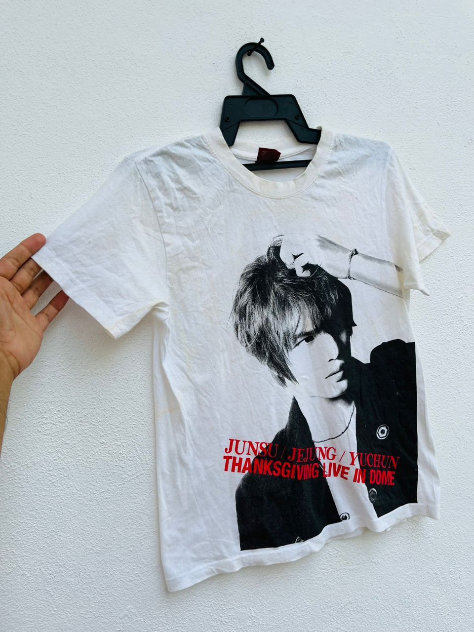 Band Tees × Vintage Vintage Junsu Jejung Japanese Famous Artist White Shirt Size US S / EU 44-46 / 1 - 4 Thumbnail