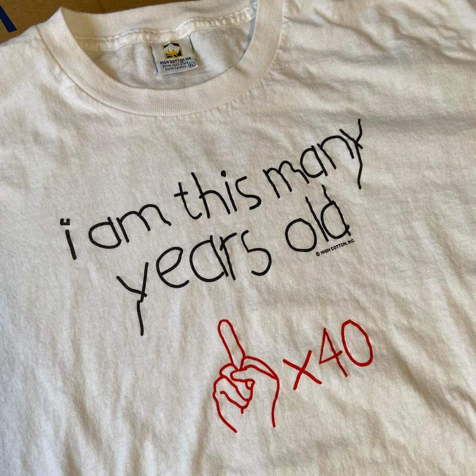 Vintage 90s joke tee shirt 40 Size US XL / EU 56 / 4 - 2 Thumbnail