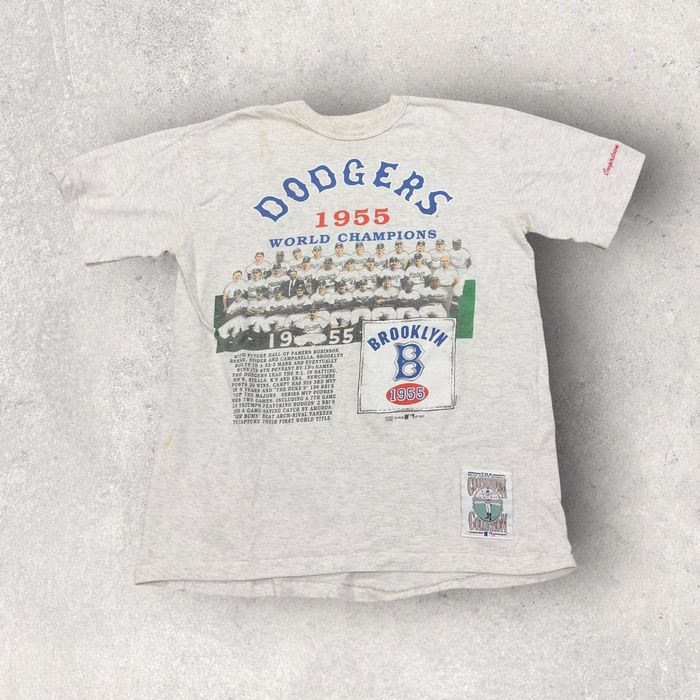 Early 90's LA Dodgers Tee Coopers Town Collection Nutmeg 