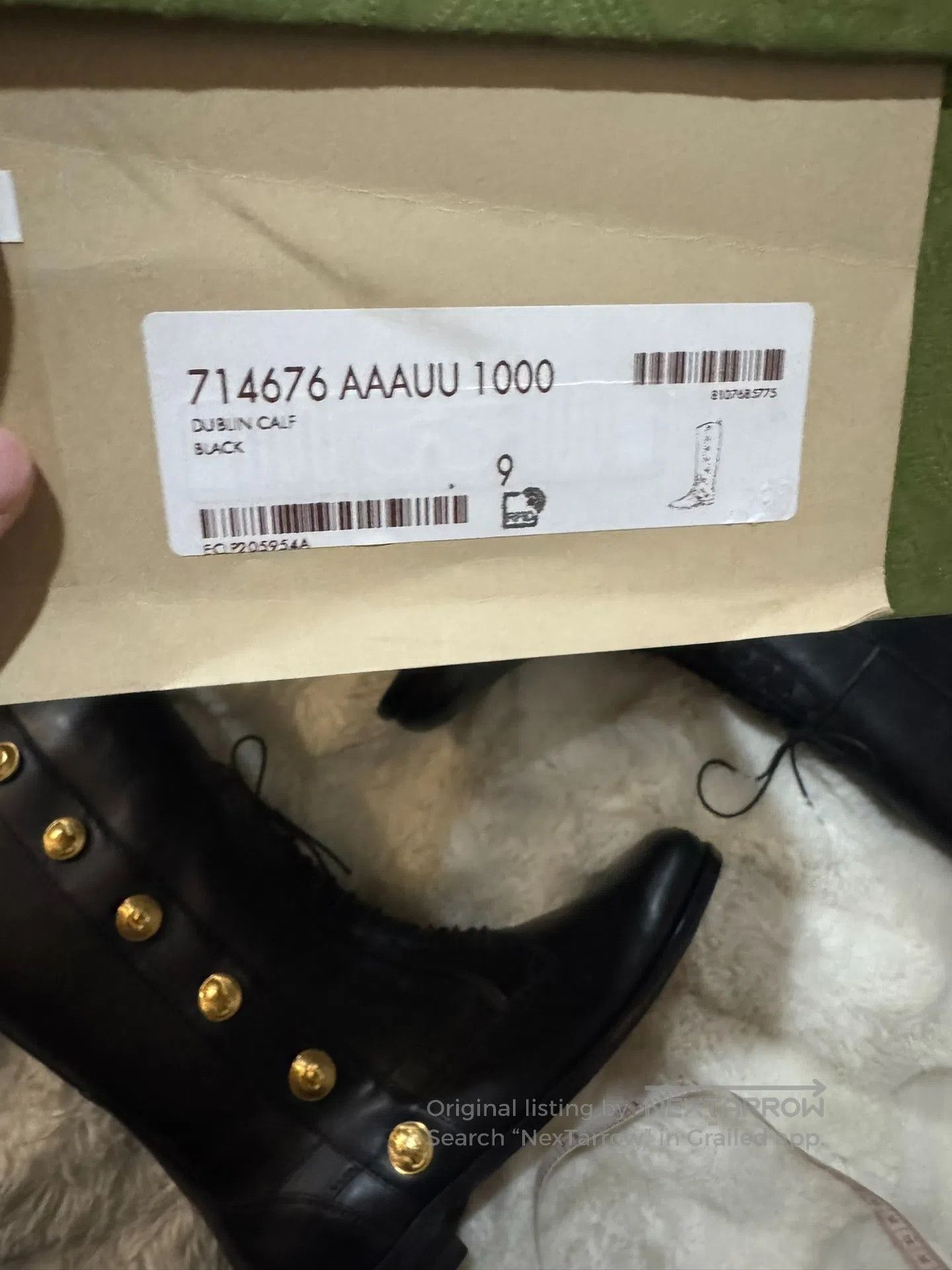 Gucci Guicci Black and Gold Men's Tall Boots| Size US 10 / EU 43 - 8 Thumbnail