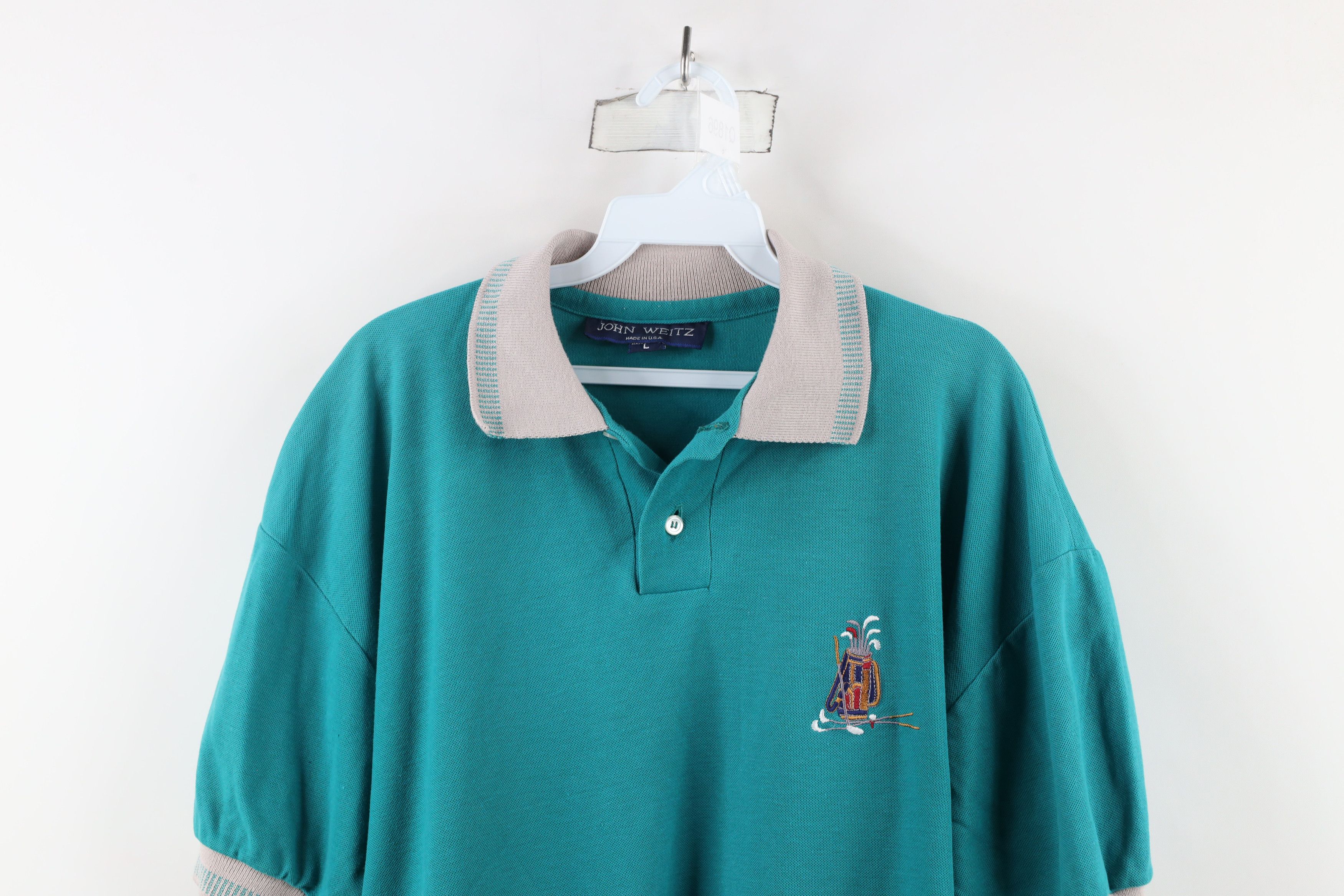 Vintage Vintage 90s Streetwear Golf Club Bag Collared Polo Shirt USA Size US L / EU 52-54 / 3 - 2 Thumbnail