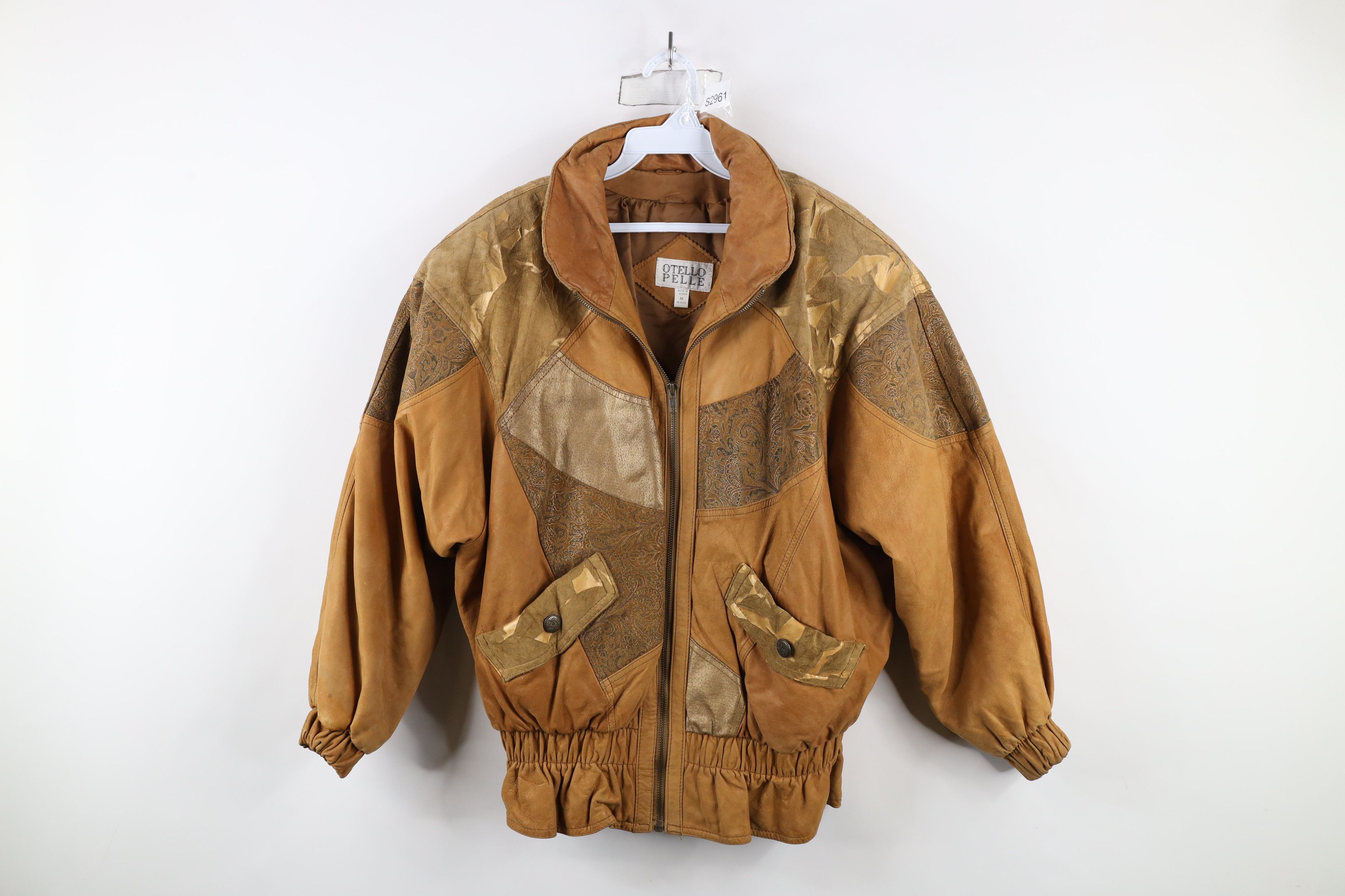Vintage Vintage 90s Streetwear Paisley Patchwork Bomber Jacket Size M / US 6-8 / IT 42-44 - 1 Thumbnail