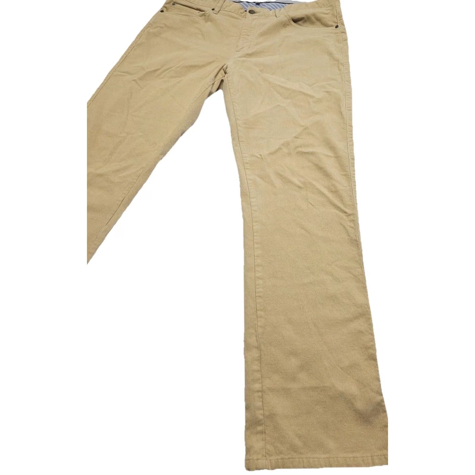 Peter Millar Peter Millar Khaki Pants 36 Flat Front Stretch Chino Classic Fit Men’s Corduroy Hat Size US 36 / EU 52 - 4 Thumbnail