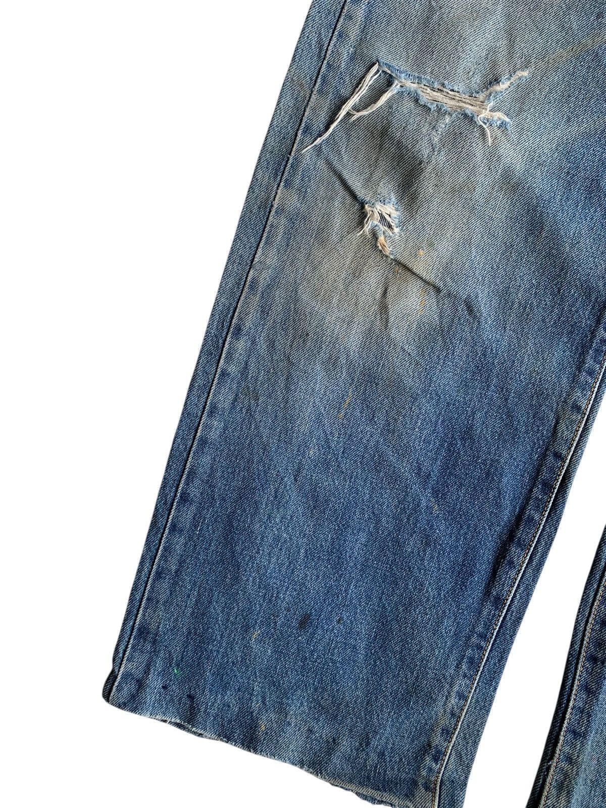 If Six Was Nine VINTAGE EDWIN 505 SELVEDGE BAGGY MUDWASH DISTRESSED DENIM Size US 29 - 17 Thumbnail