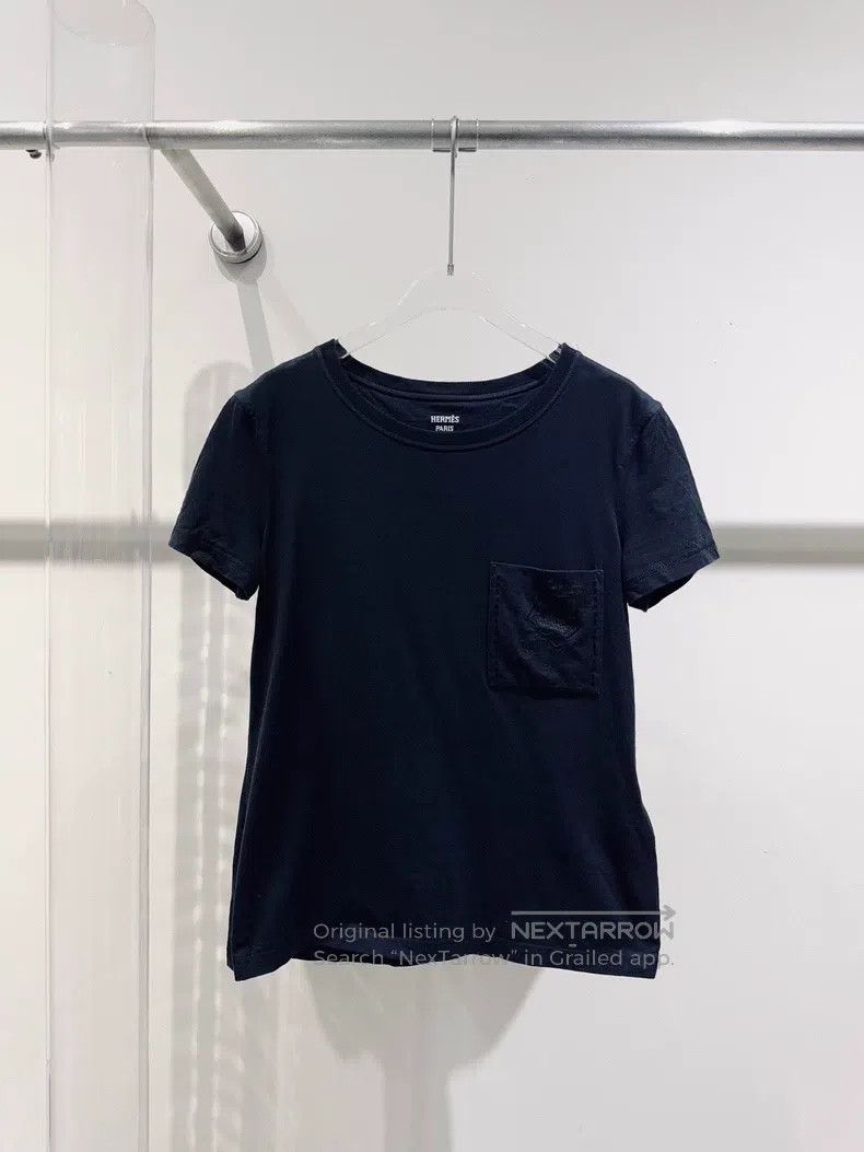 Hermes Hermes Black Embroidered Short Sleeve Size XS / US 0-2 / IT 36-38 - 1 Thumbnail