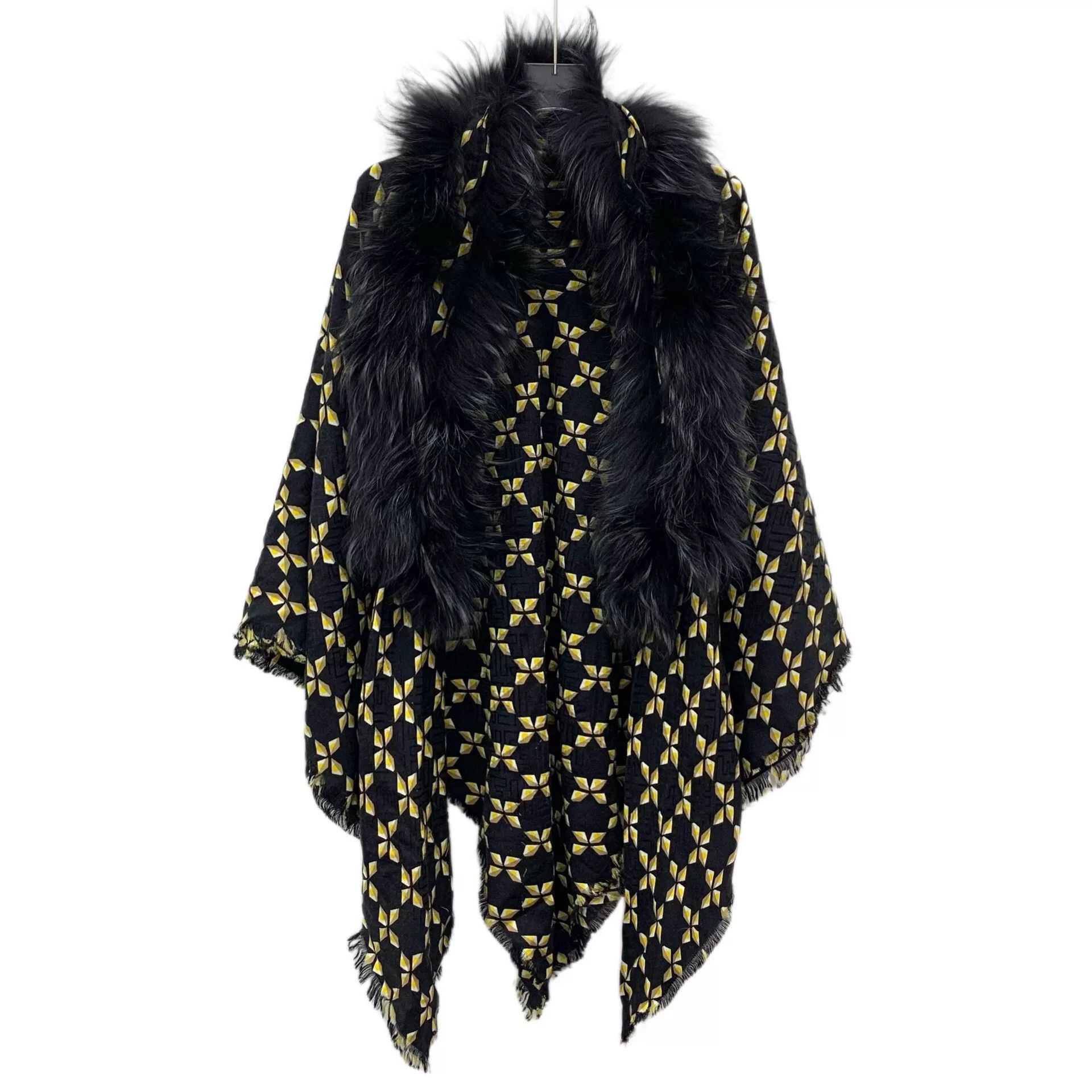 Fendi fendi geometric print silk shawl coat Size US M / EU 48-50 / 2 - 1 Thumbnail