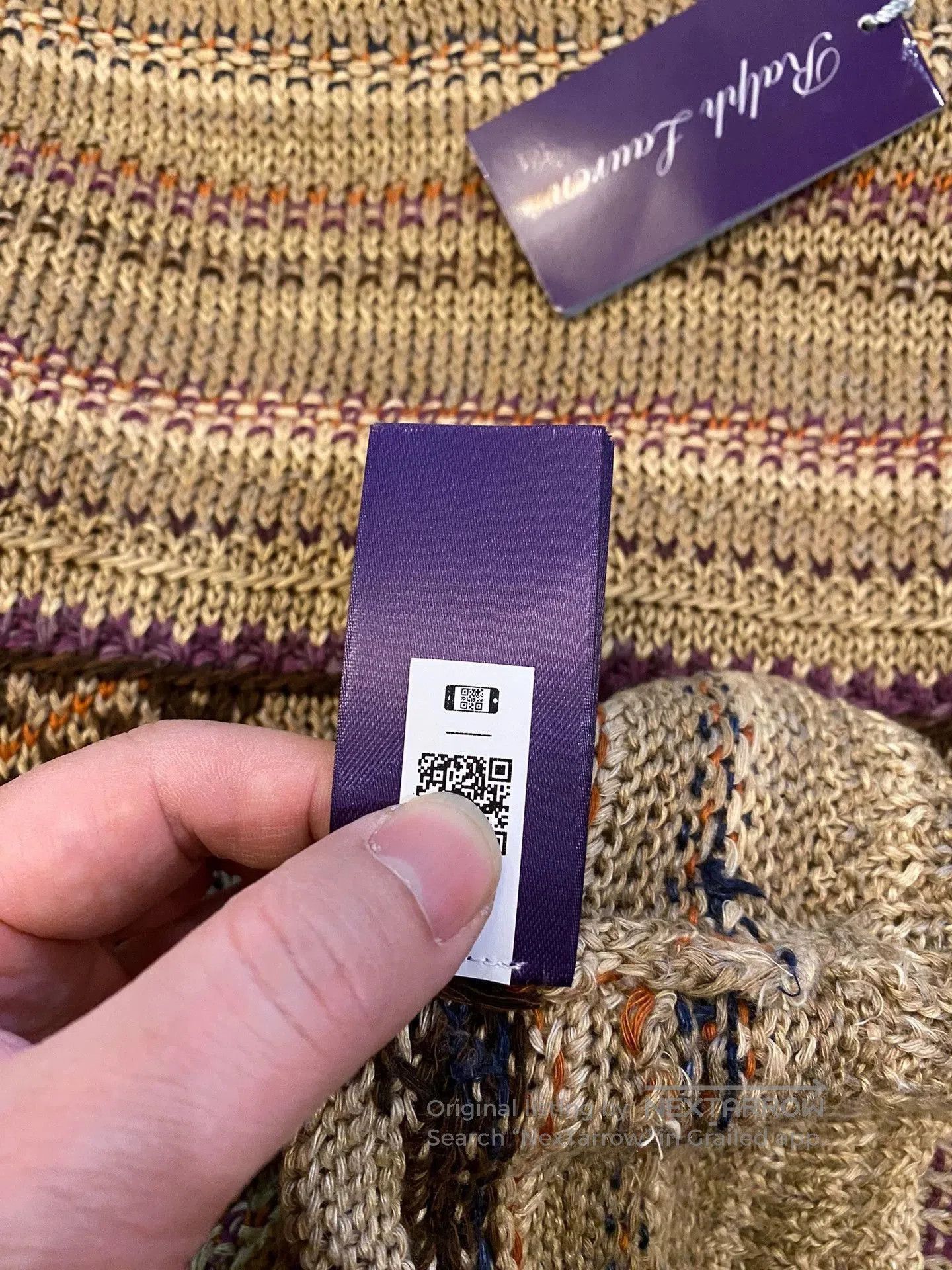 Polo Ralph Lauren Beige Patterned Long Sleeve Sweater Size M. Size US M / EU 48-50 / 2 - 6 Thumbnail