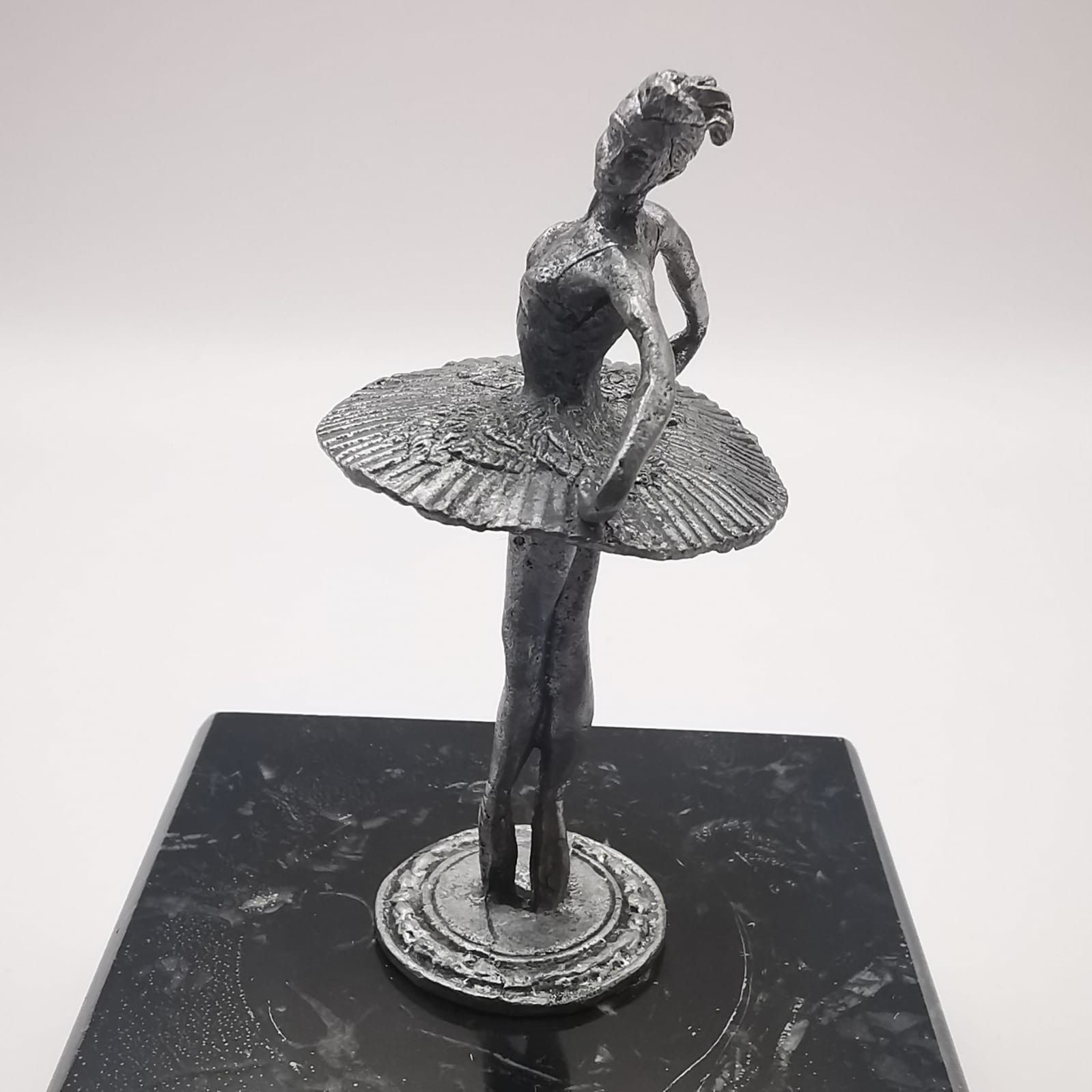 Vintage Vintage Figurine "Ballerina" Handmade Tin,Marble 375g Size ONE SIZE - 5 Thumbnail