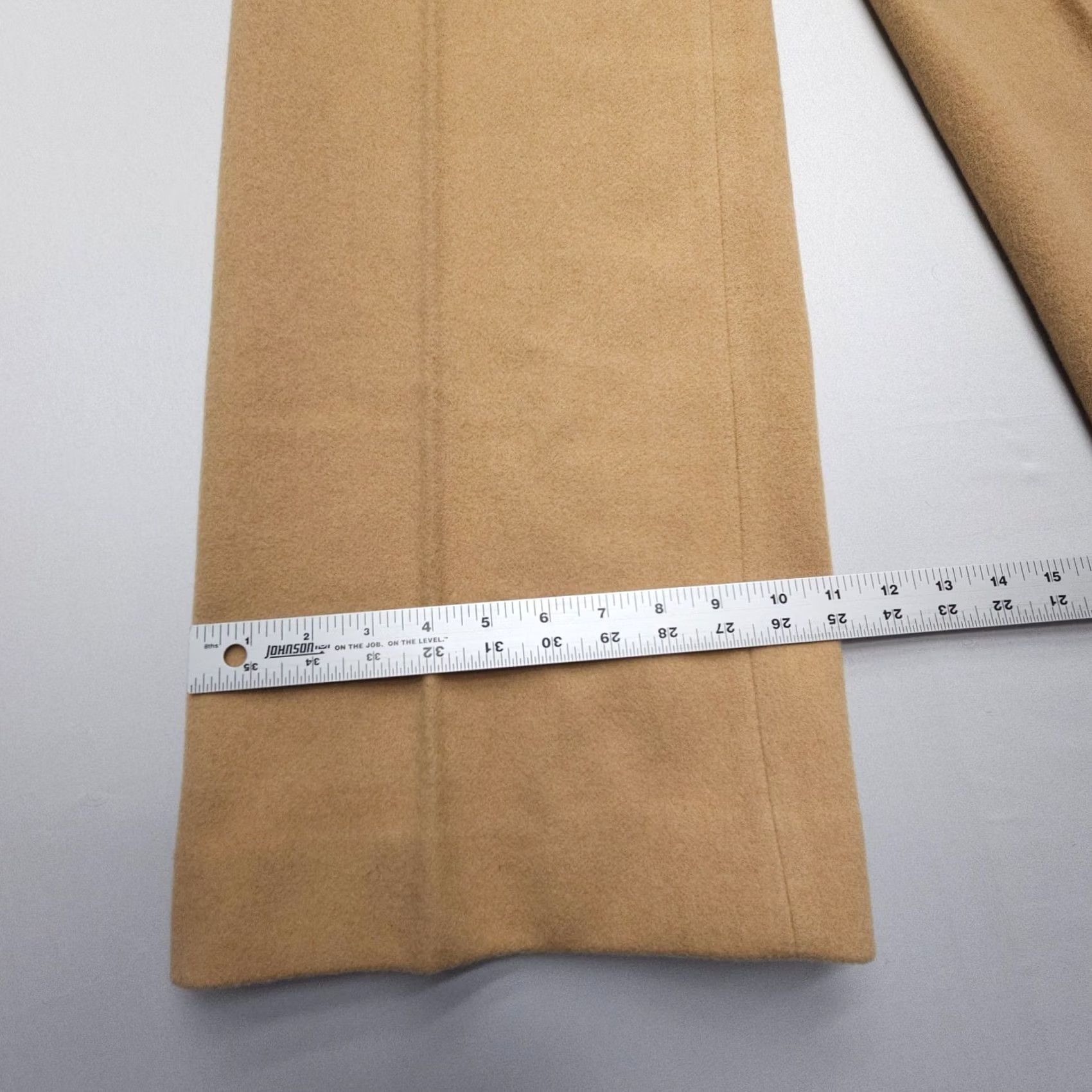 Jaeger VINTAGE Jaeger Wool Camel Hair Wide-Leg Trousers 27 x 33" Britain 80s 90s Womens Pants Size 27" / US 4 / IT 40 - 4 Thumbnail