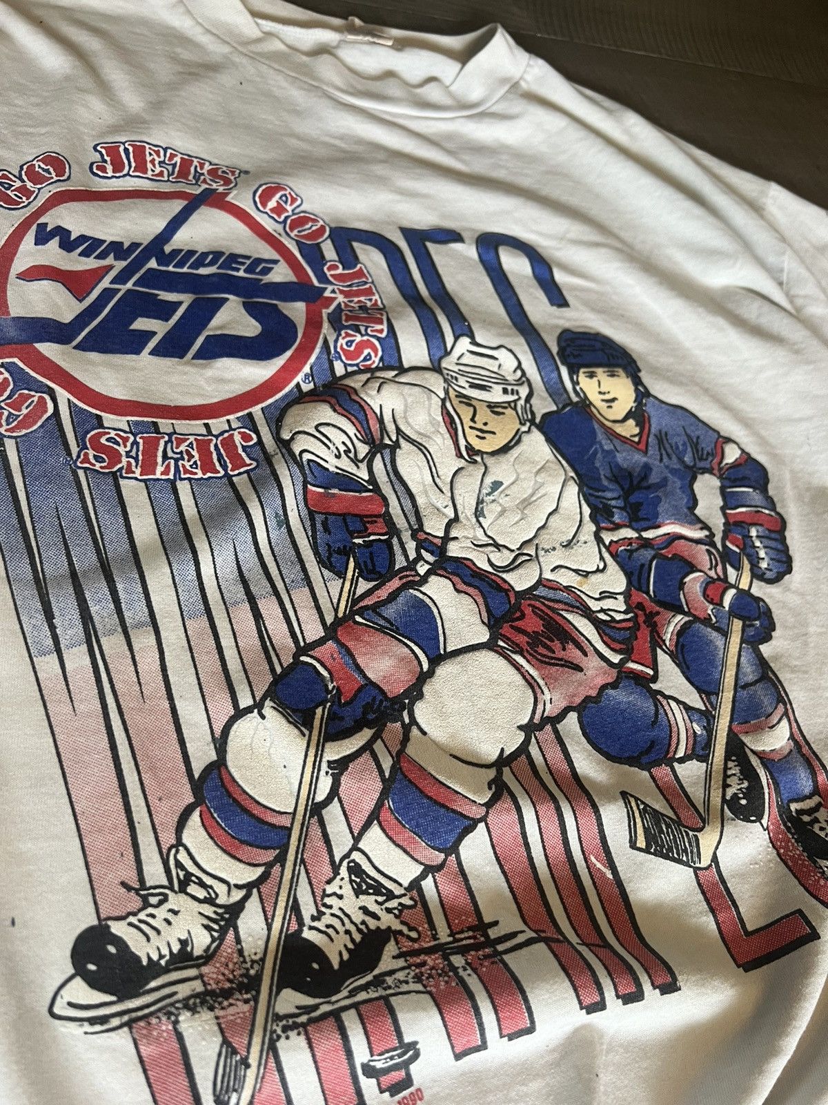 NHL × Russell Athletic 🔥1990🔥 Winnipeg Jets AOP shirt Size US L / EU 52-54 / 3 - 3 Thumbnail
