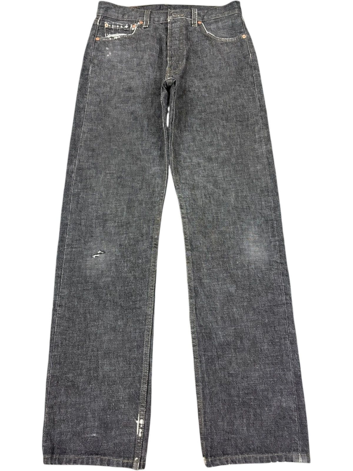 Levi's Vintage 90s Levis 501 Black Distressed Loose Jeans Size US 30 / EU 46 - 1 Thumbnail