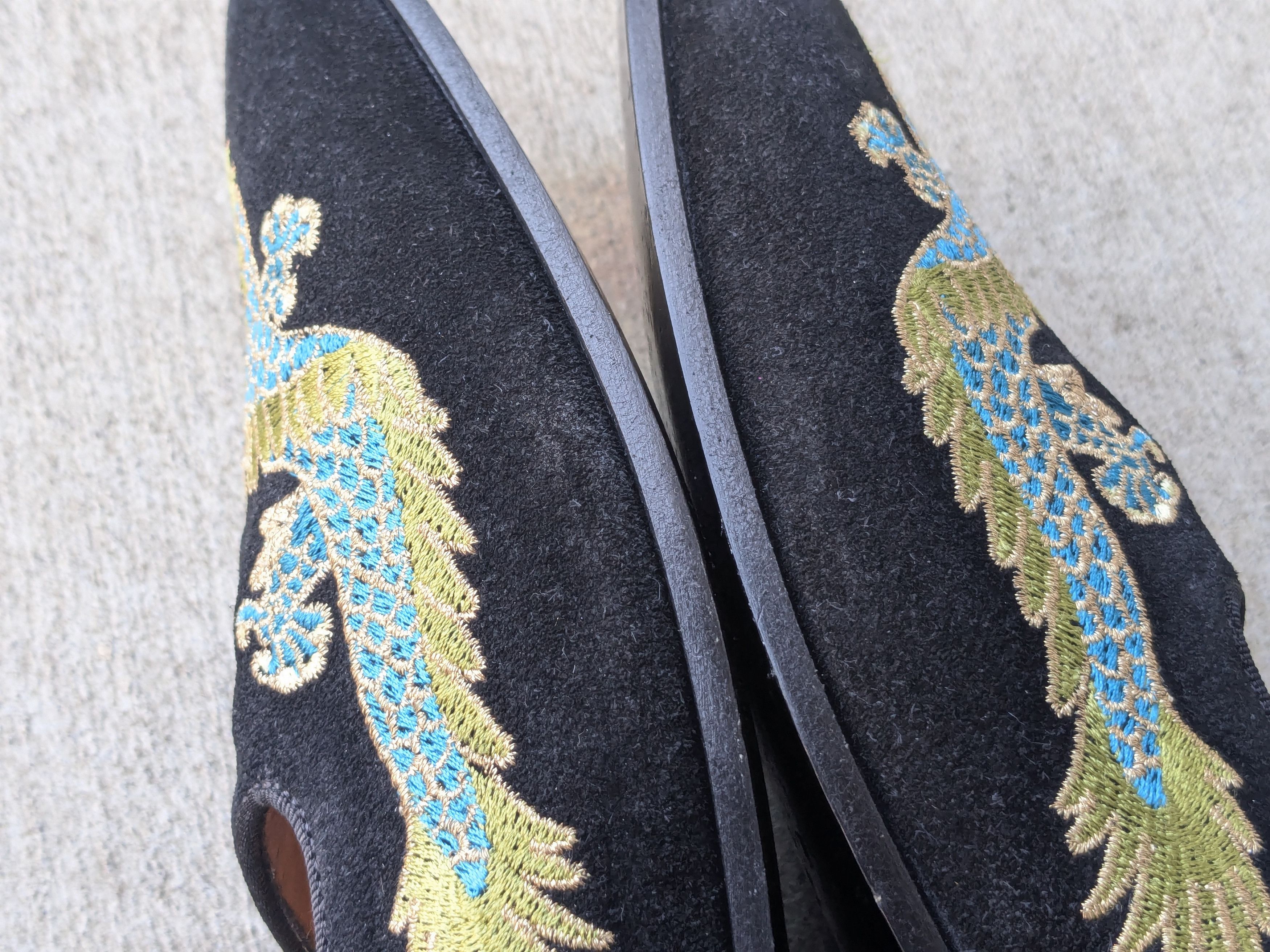 Gucci Gucci Loafers Dragon Black 9.5 Suede Slip Ons Size US 9.5 / EU 42-43 - 6 Thumbnail