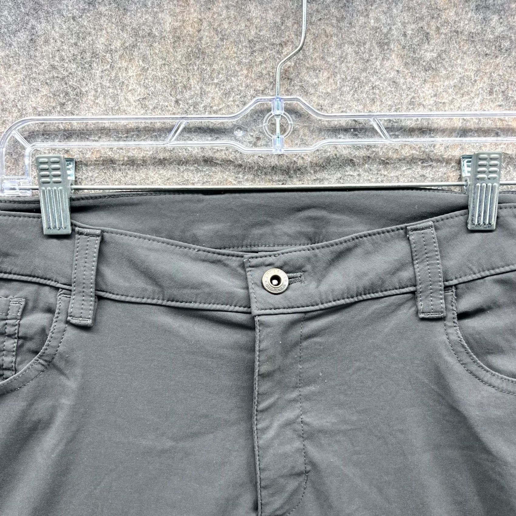 Eddie Bauer VINTAGE Eddie Bauer Pants Women 16 Gray Chino Flat Front Cotton Outdoors Hiking Straight 29in Inseam Womens Size 38" / US 16 / IT 52 - 3 Thumbnail