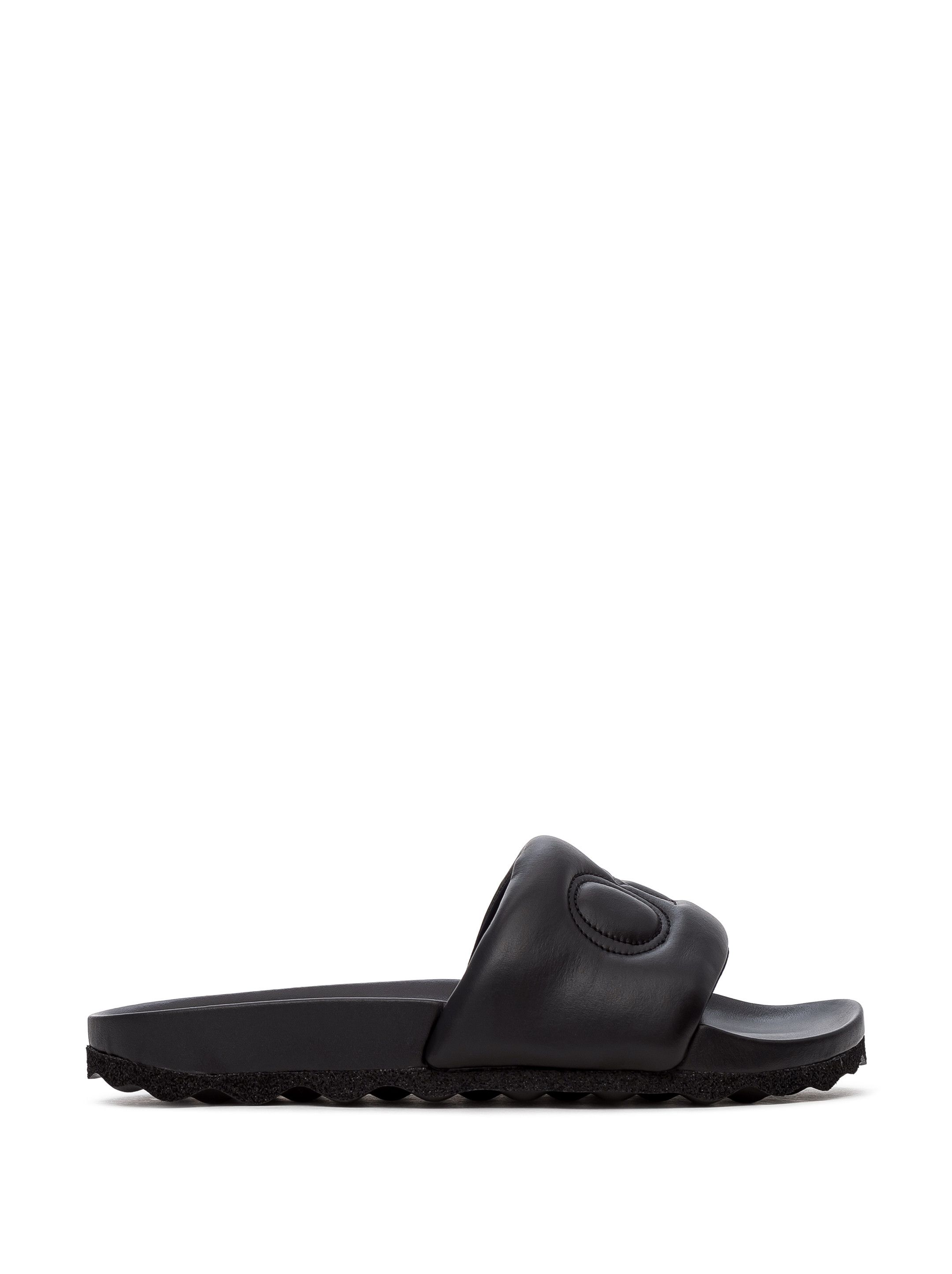 Off-White o1in1s1024 Q:2 / Bookish Leather Sliders in Black Size US 12 / EU 45 - 1 Thumbnail