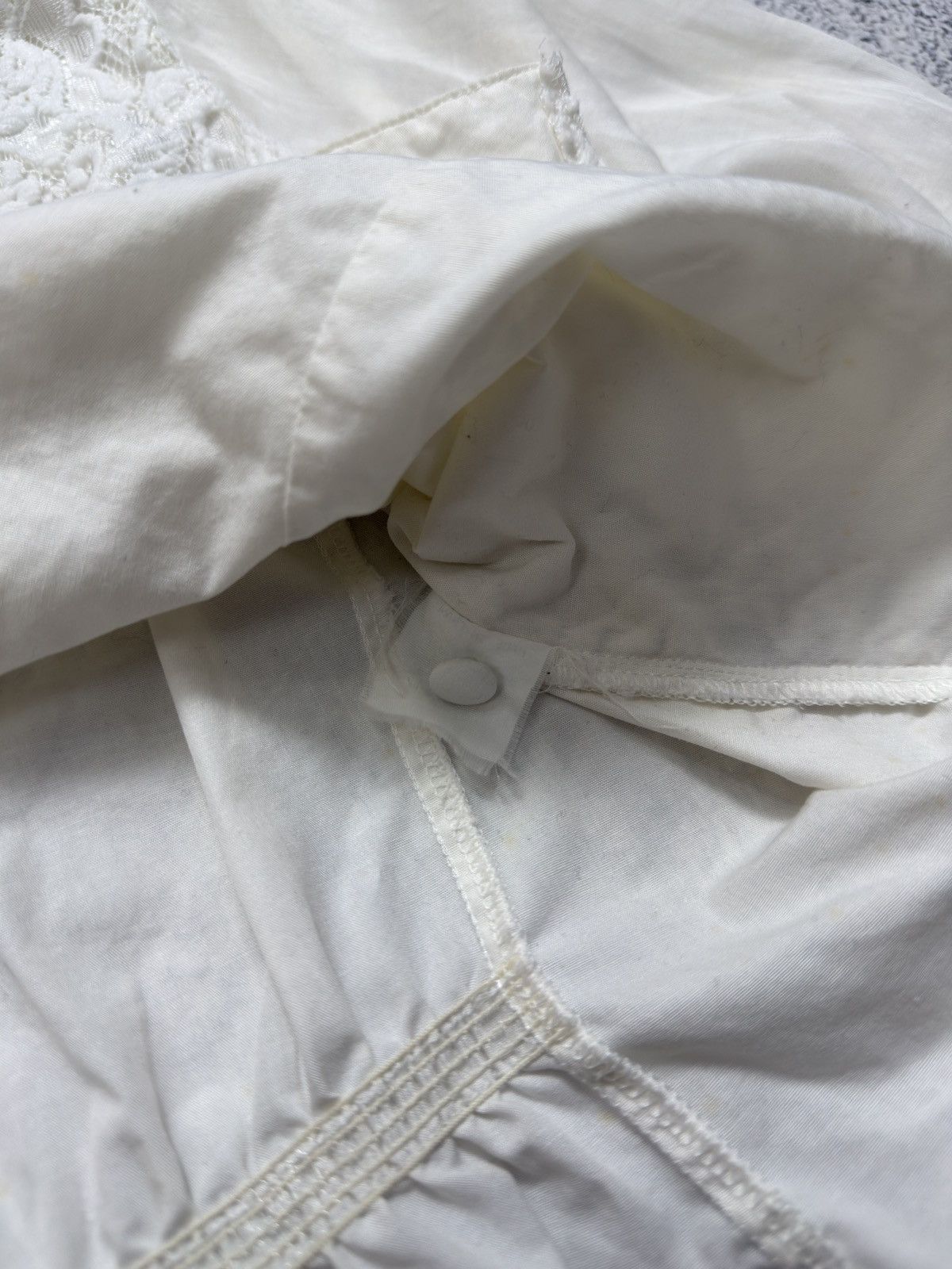 ANNE FONTAINE Anne Fontaine Paris Lace Silk-Mix Blouse Made in France Size S / US 4 / IT 40 - 8 Thumbnail