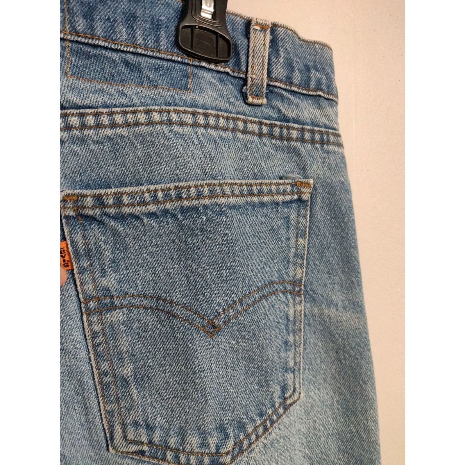 Levi's VINTAGE Levi's Jeans Orange Tab Light Denim USA Mens 38x30 Size US 38 / EU 54 - 3 Thumbnail