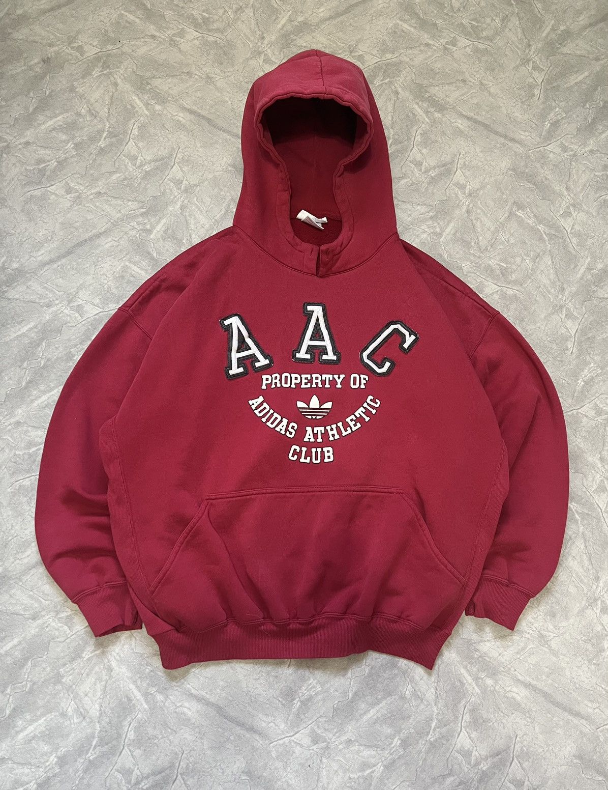 Vintage 80'S Adidas logo sweatshirt, made in USA, men's XXL cotton yellow type Vintage Second Hand