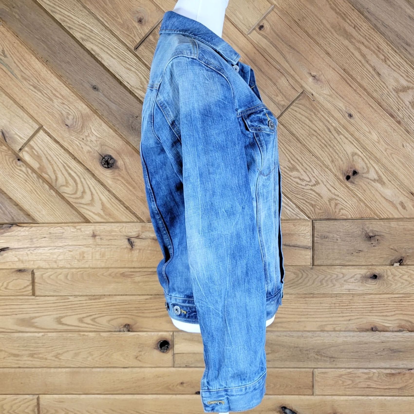 American Eagle Outfitters American Eagle Outfitters Womens Jacket Blue Size S Long Sleeve Denim Size S / US 4 / IT 40 - 3 Thumbnail