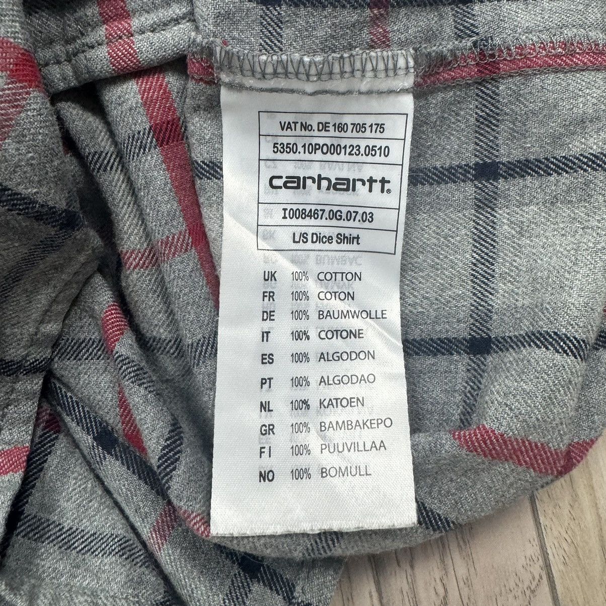 Carhartt Carhartt Checkered Grey Long Sleeve Button Up Shirt Size US XS / EU 42 / 0 - 9 Thumbnail