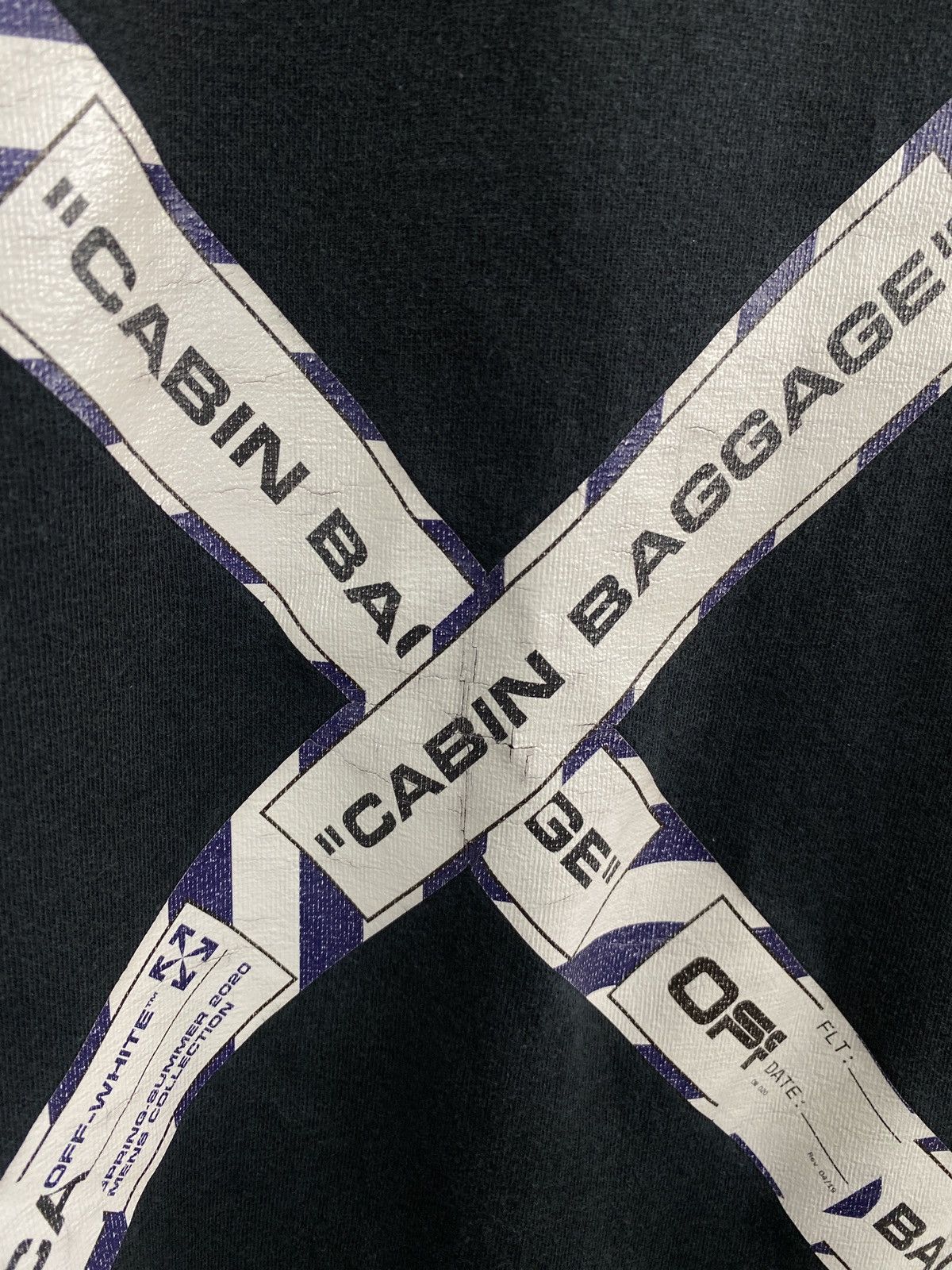Off-White × Virgil Abloh Off White Airport Tape T-Shirt Y2K Rare Retro Hype Size US L / EU 52-54 / 3 - 14 Thumbnail