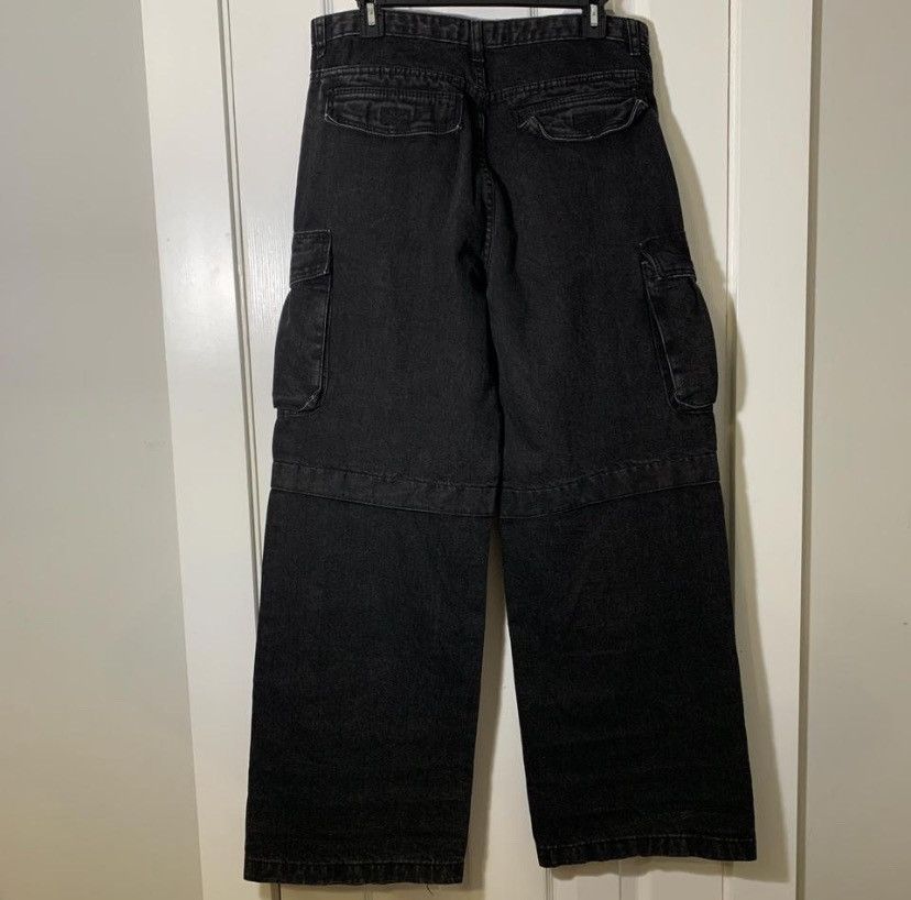 Bershka Black Cargo Pants Size 30" / US 8 / IT 44 - 2 Thumbnail