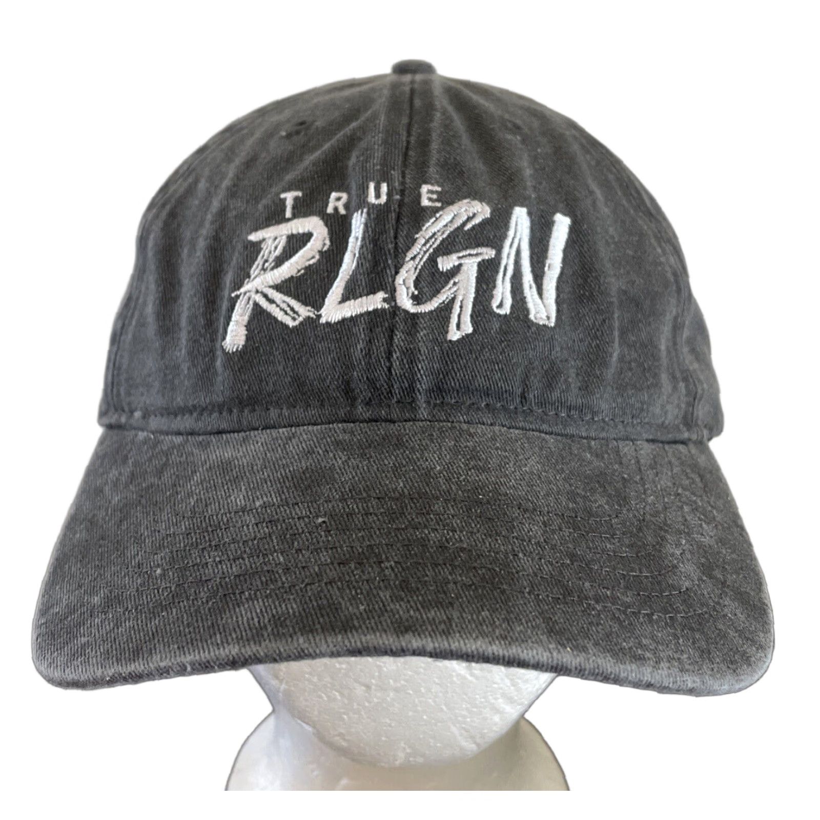 Vintage True Religion Buddha Snapback Baseball Hat Cap Gray Adjustable O/S Mens Size ONE SIZE - 1 Thumbnail