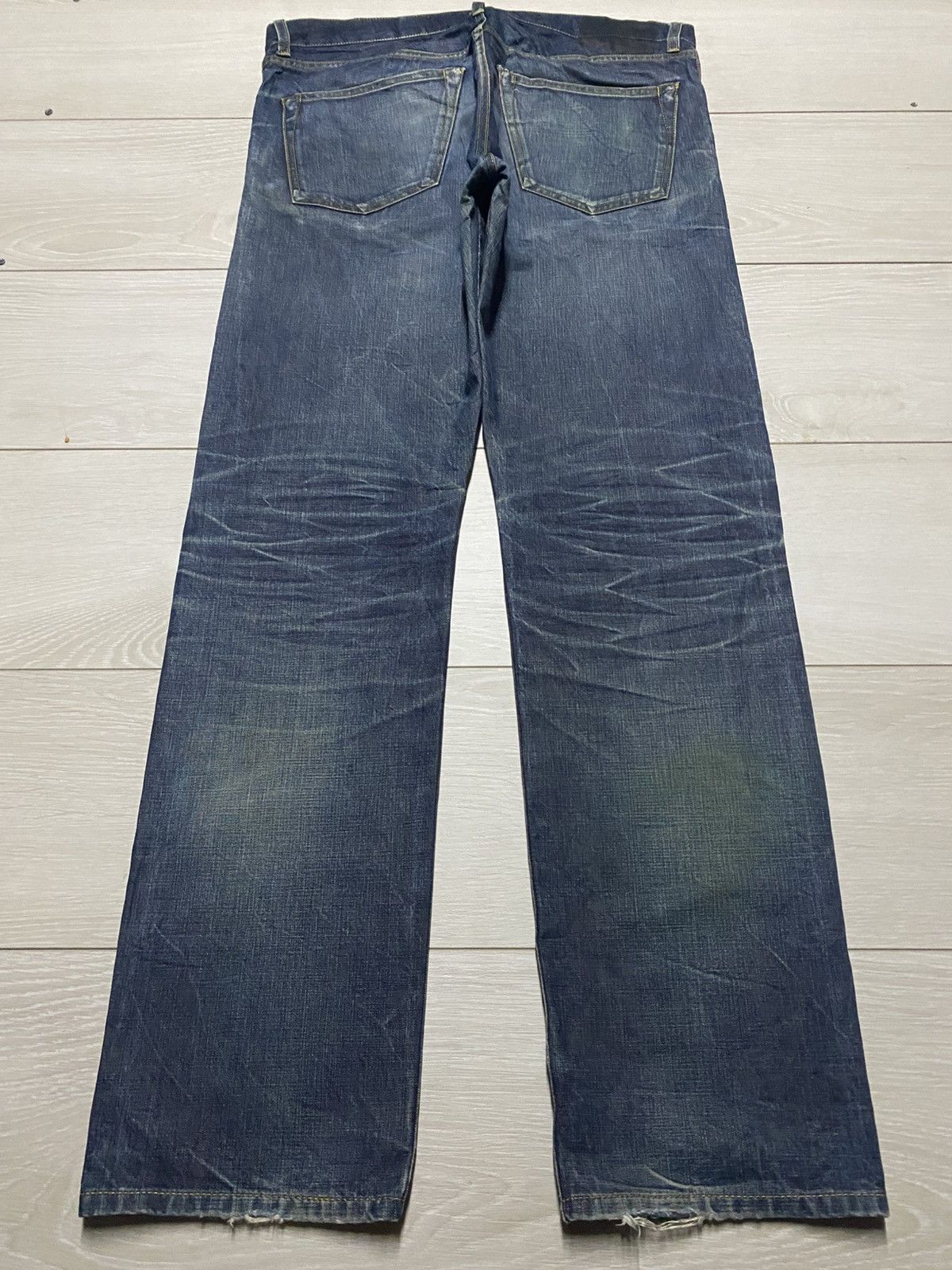 Japanese Brand Vintage Japan Brand Lideal Mud Wash Selvedge Slim Fit Jeans Size US 36 / EU 52 - 2 Thumbnail