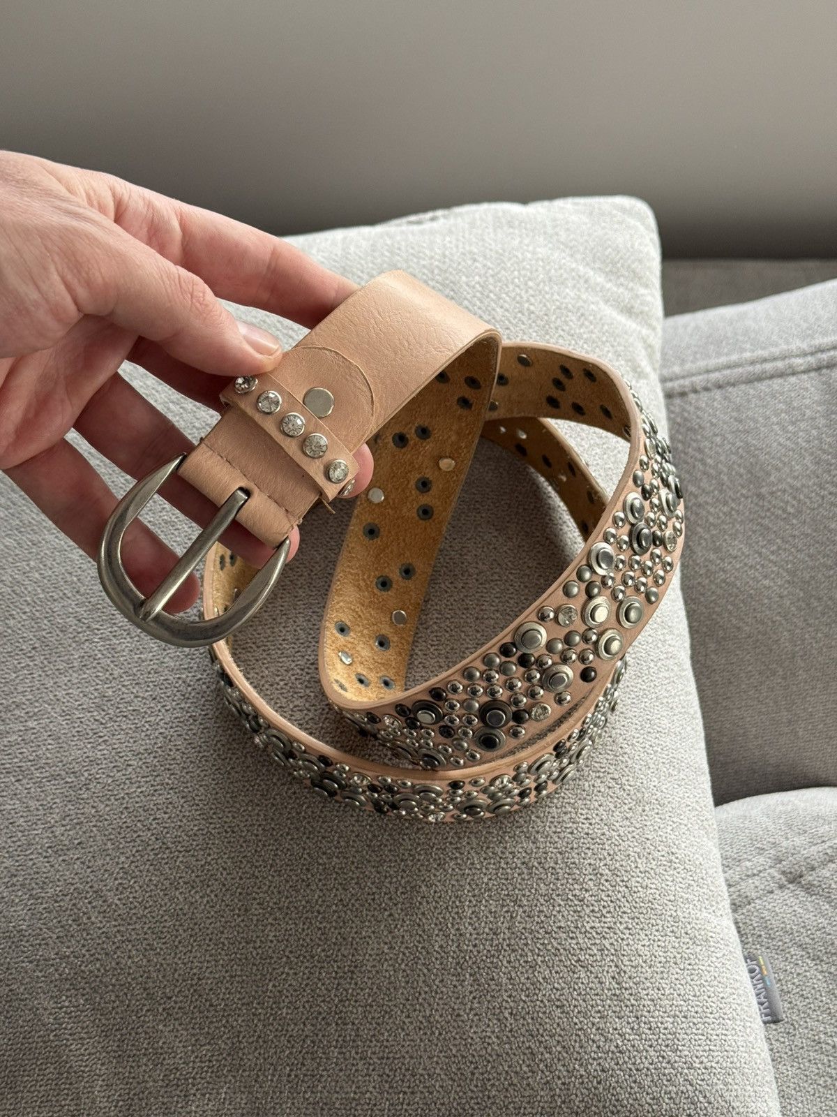 Other Vintage Y2K Leather Glamour Number Nine Style Belt Size ONE SIZE - 2 Thumbnail