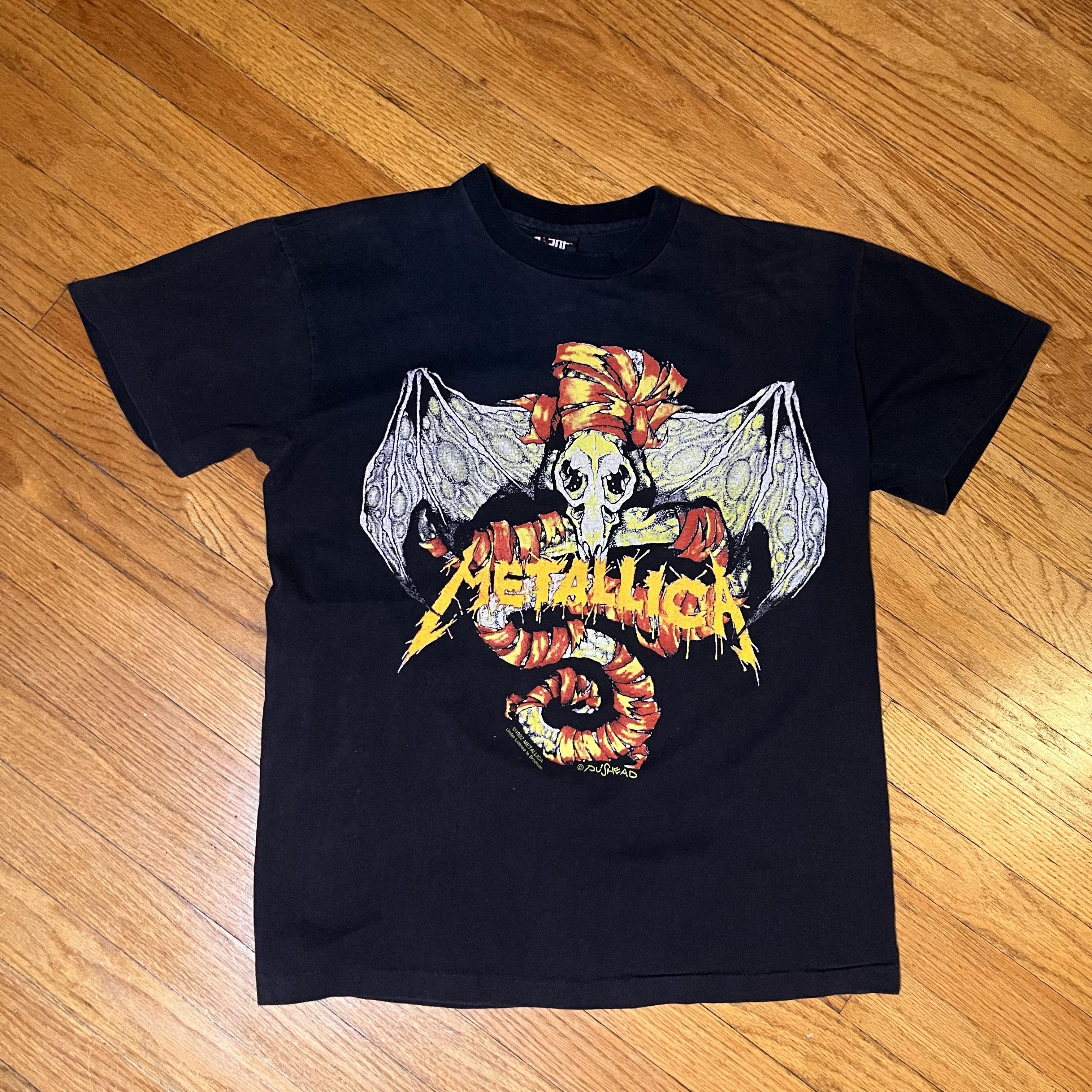 Band Tees Vintage RARE Metallica Pushead Wherever I May Roam 1992 Size US L / EU 52-54 / 3 - 1 Thumbnail